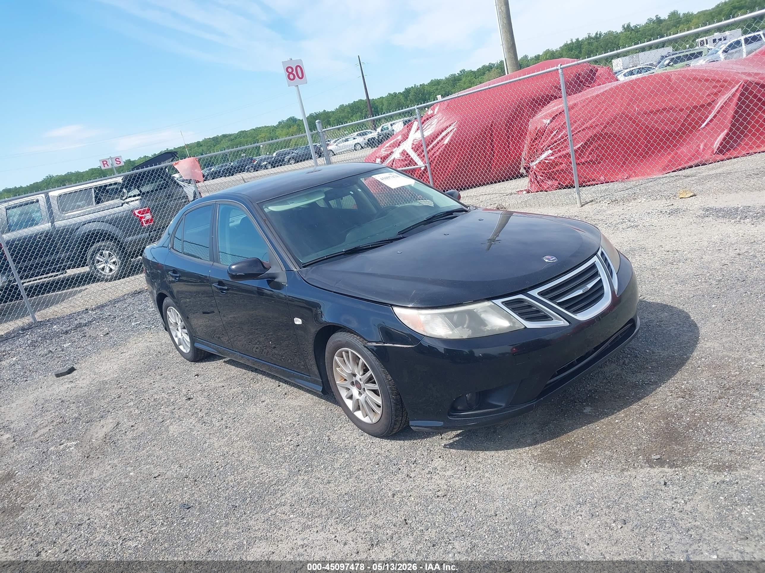 2009 Saab 9-3 2.0t Black vin: YS3FB49Y791016331