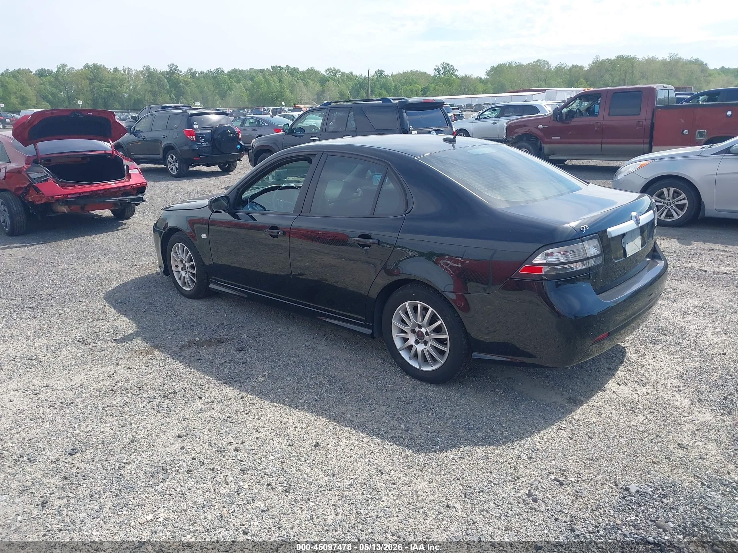 2009 Saab 9-3 2.0t Черный vin: YS3FB49Y791016331