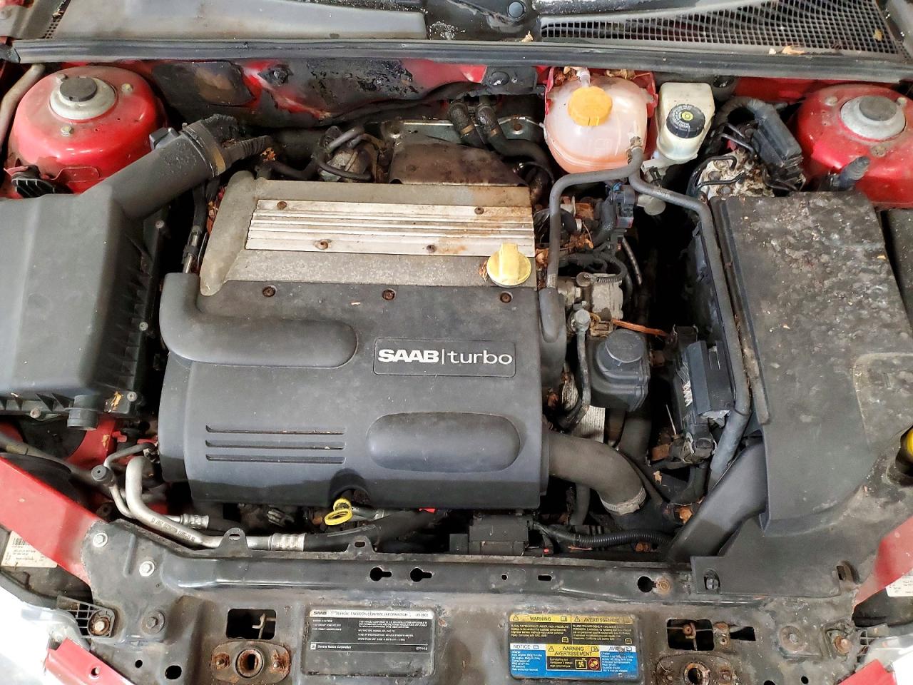 2008 Saab 9-3 2.0t Red vin: YS3FB49Y981109978