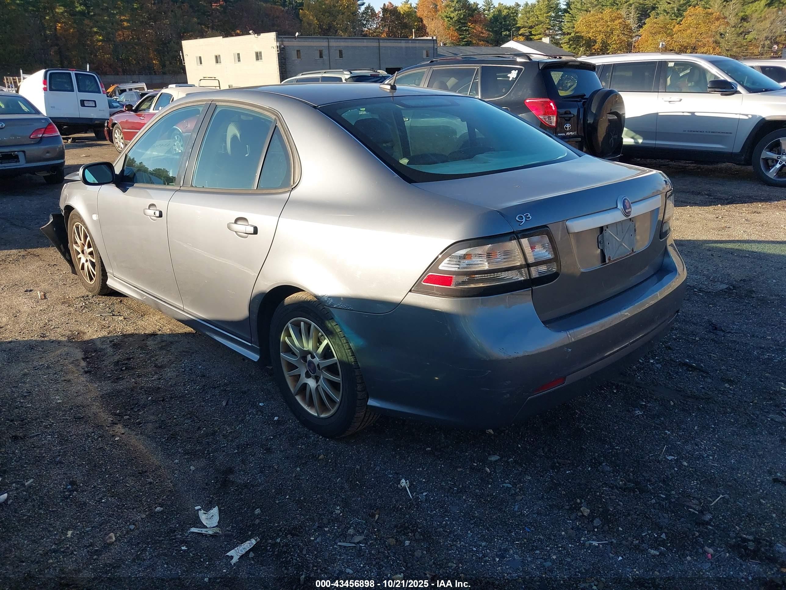 2009 Saab 9-3 2.0t Gray vin: YS3FB49YX91002424