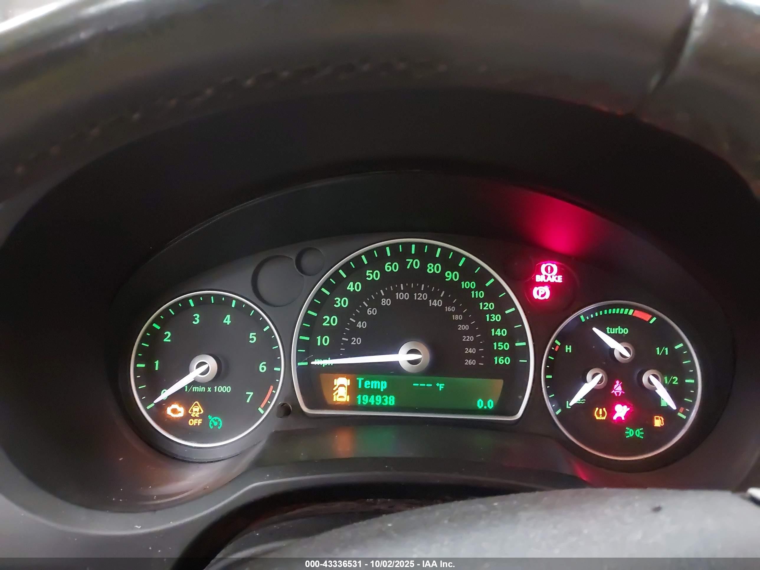 2009 Saab 9-3 2.0t Green vin: YS3FB49YX91016923