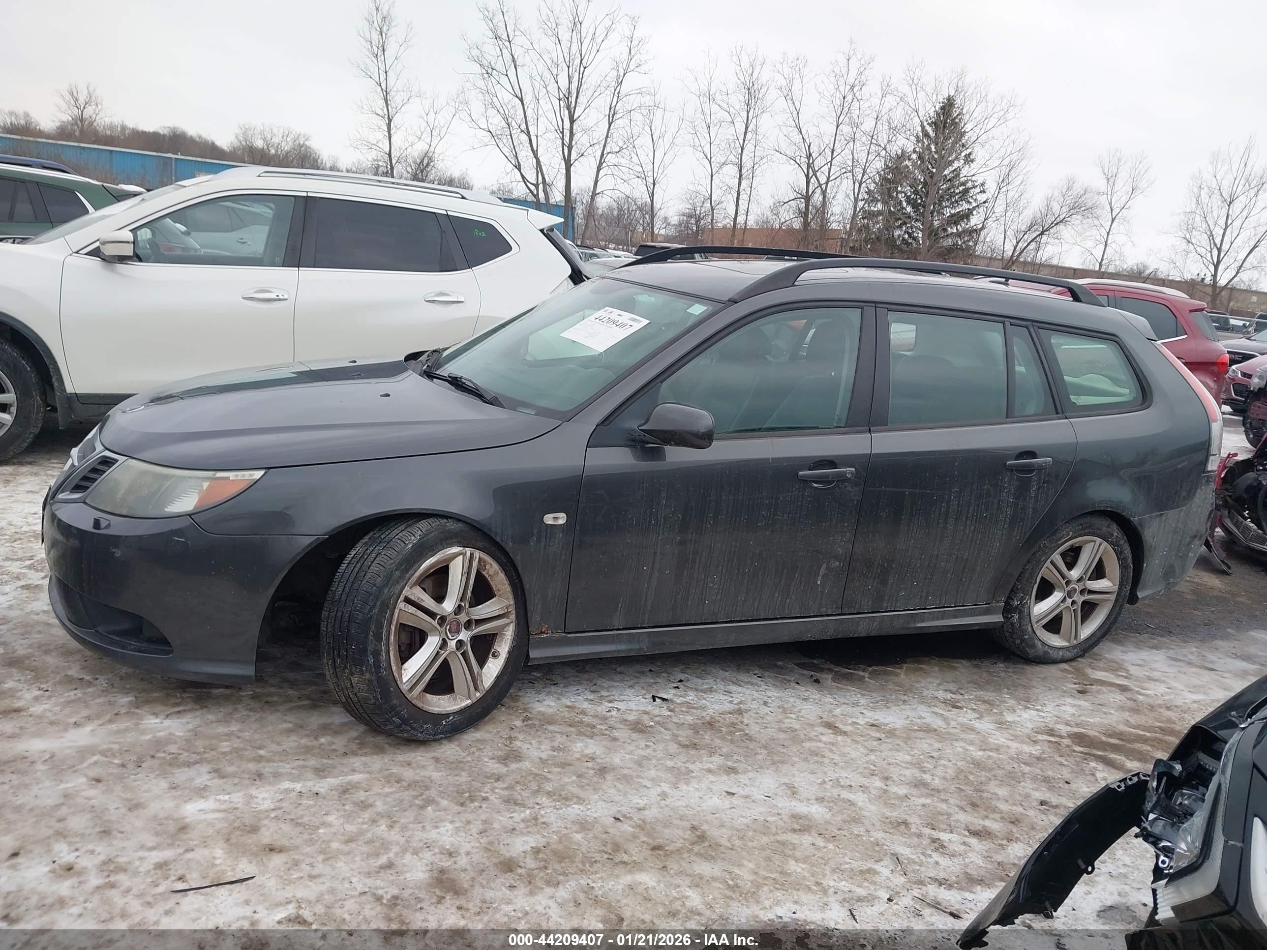 2009 Saab 9-3 2.0t Gray vin: YS3FB52Y991019408
