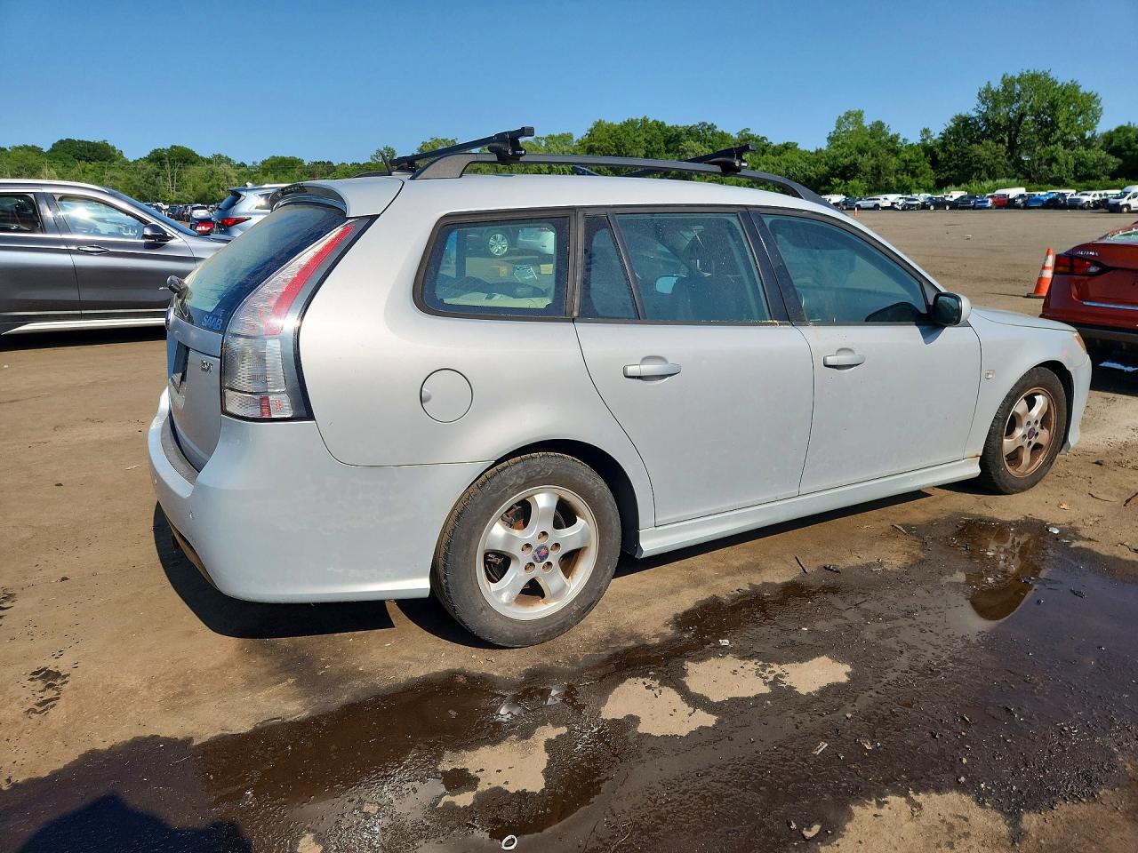 2008 Saab 9-3 2.0t Silver vin: YS3FB59Y081122690