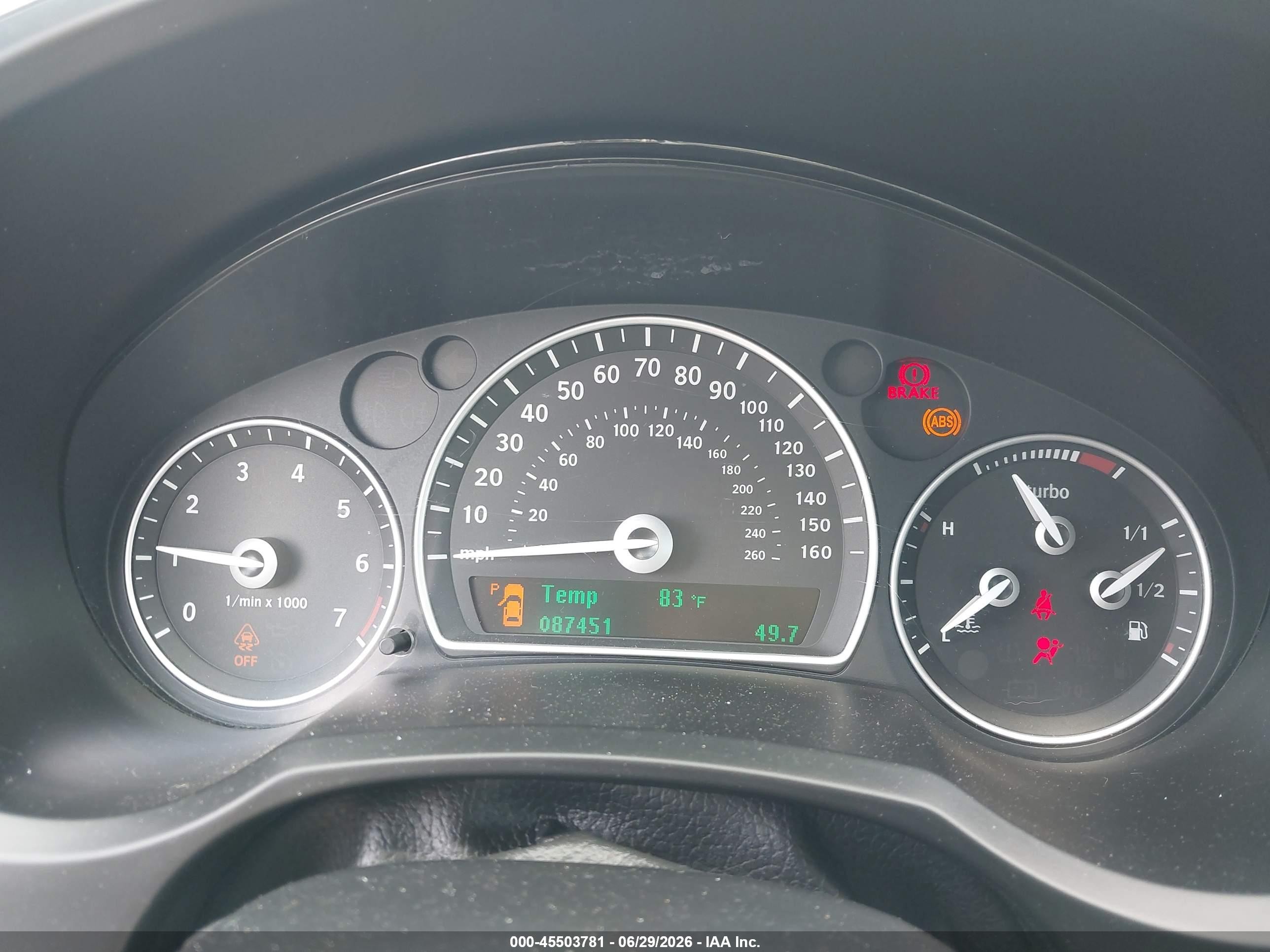 2008 Saab 9-3 Sportcombi Gray vin: YS3FB59Y381014953