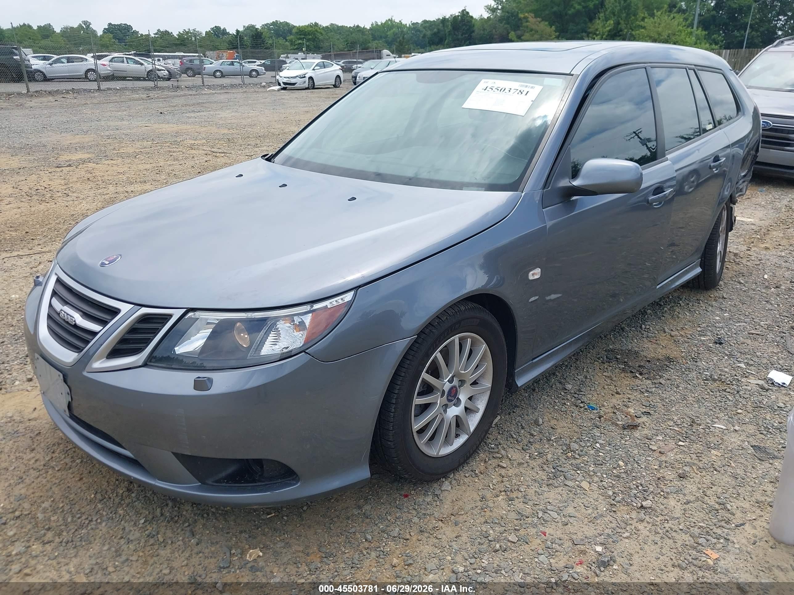 2008 Saab 9-3 Sportcombi Gray vin: YS3FB59Y381014953