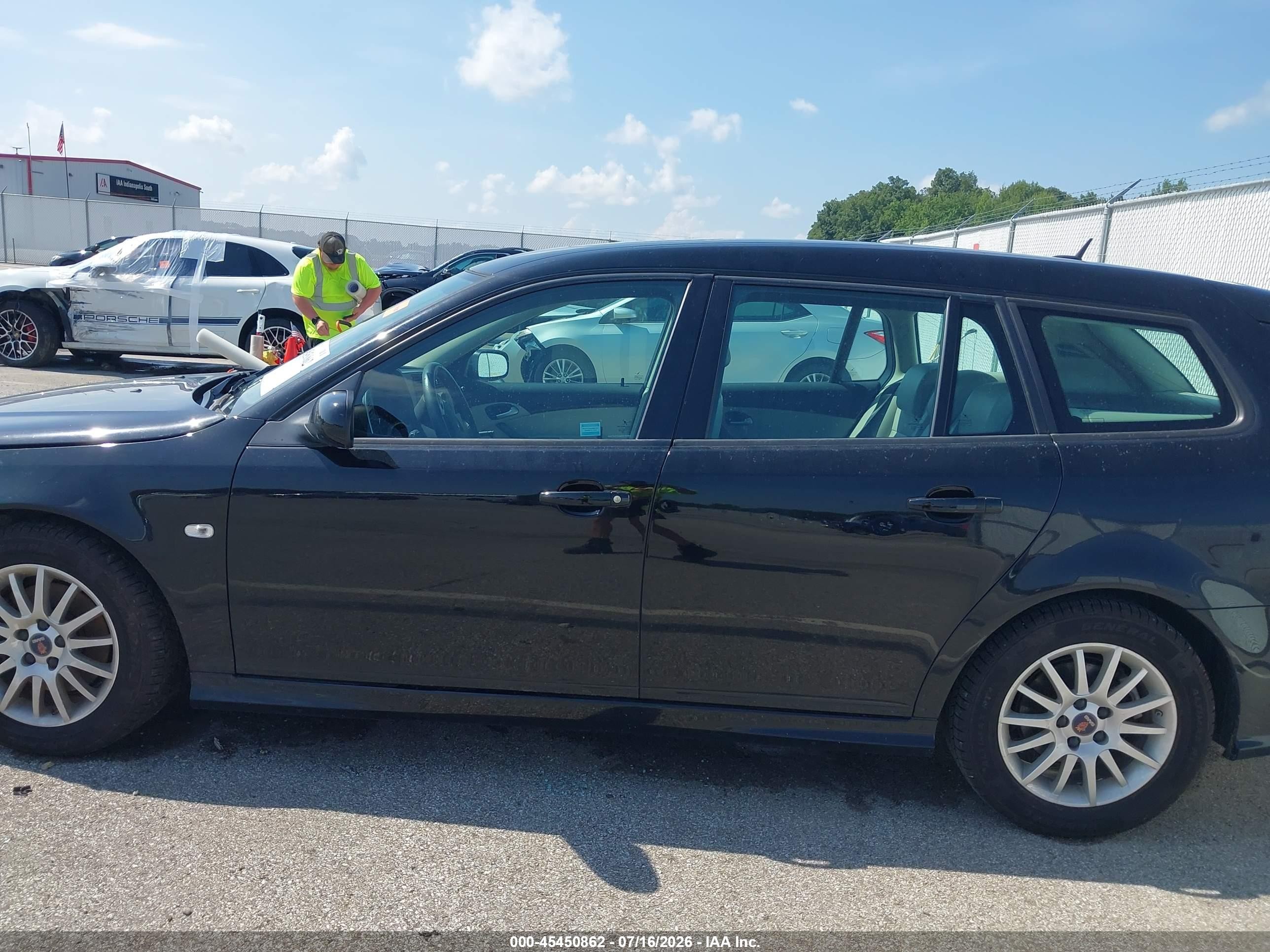 2008 Saab 9-3 Sportcombi Черный vin: YS3FB59Y381153075
