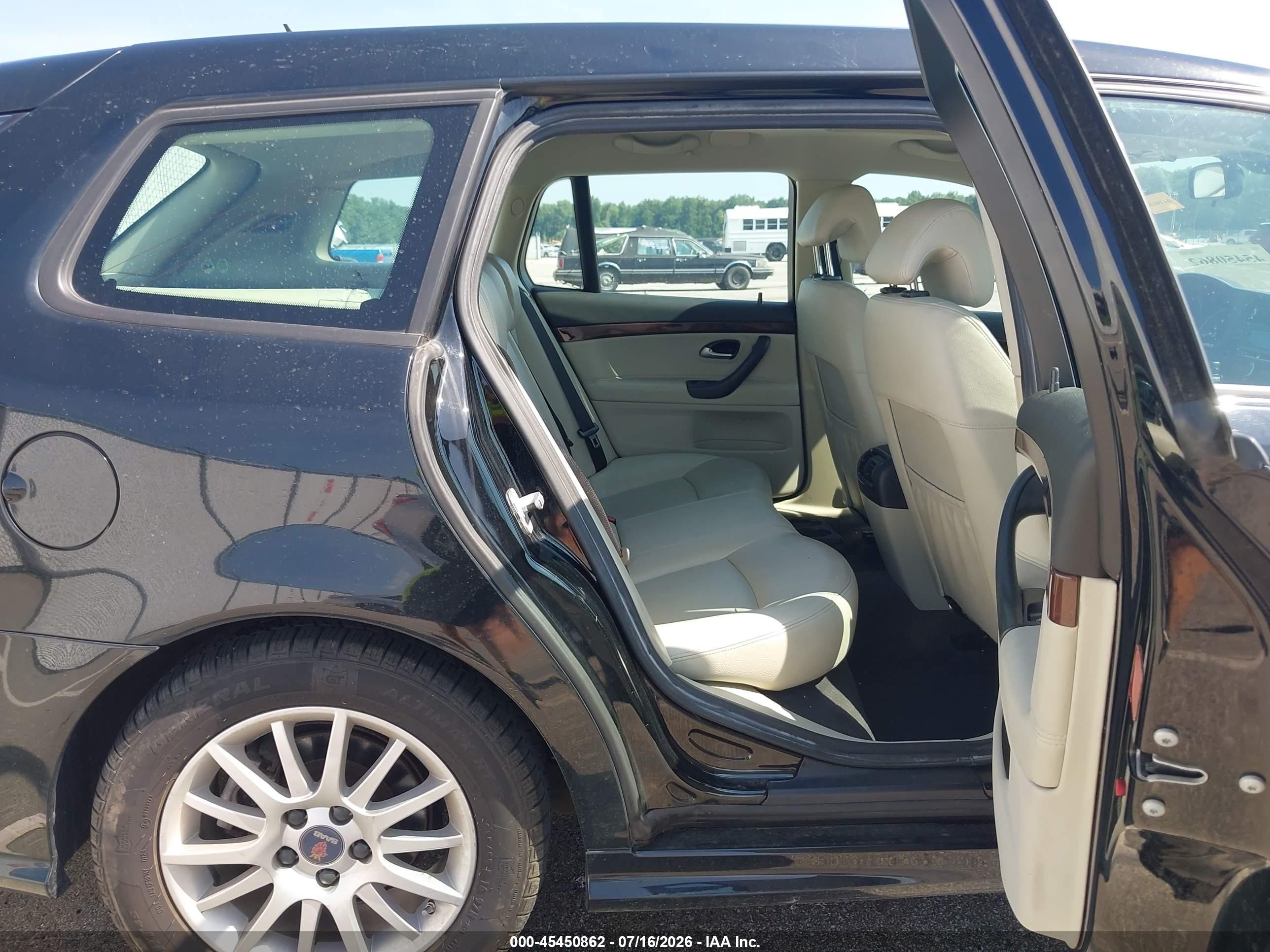 2008 Saab 9-3 Sportcombi Черный vin: YS3FB59Y381153075
