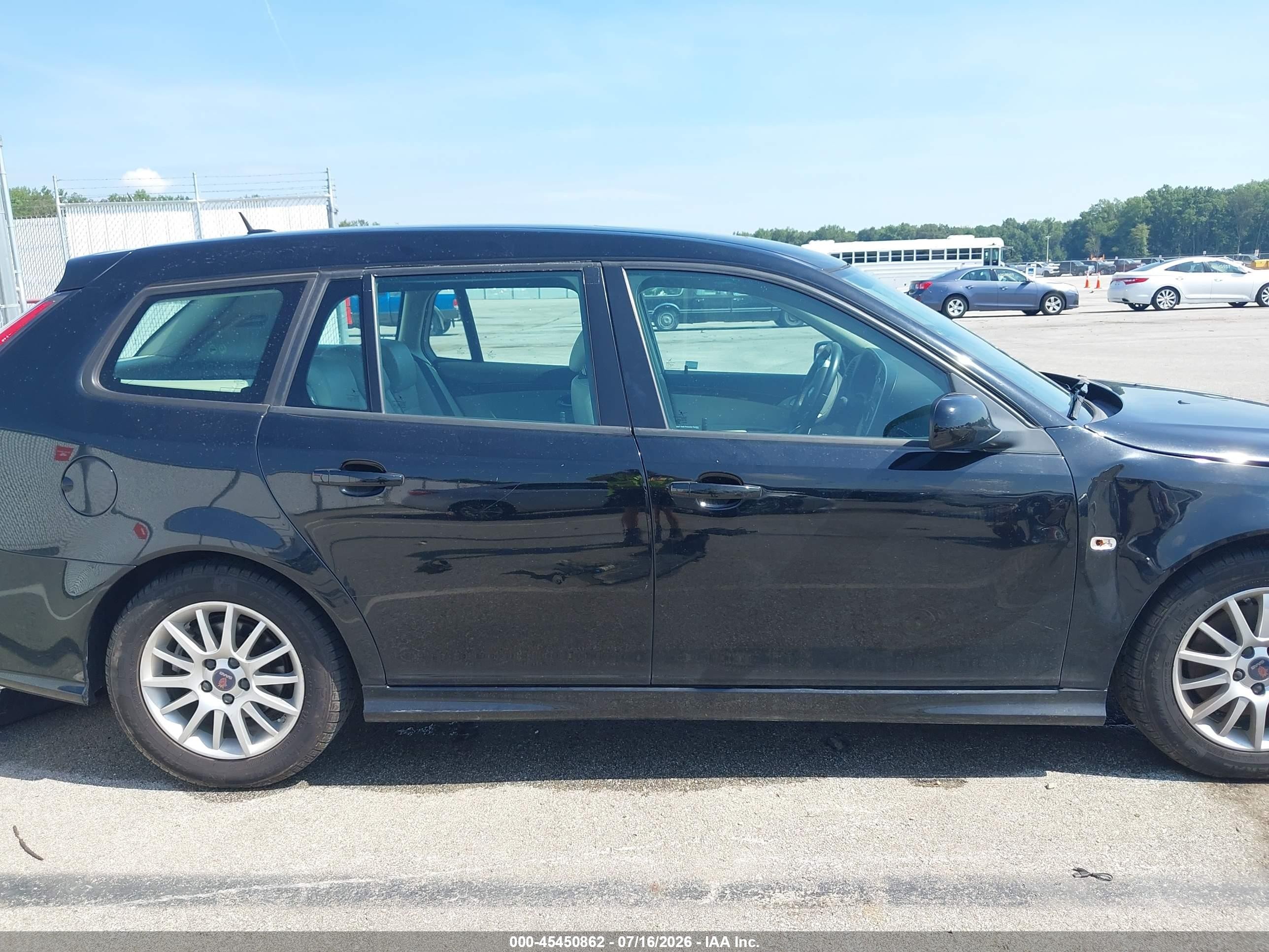 2008 Saab 9-3 Sportcombi Черный vin: YS3FB59Y381153075