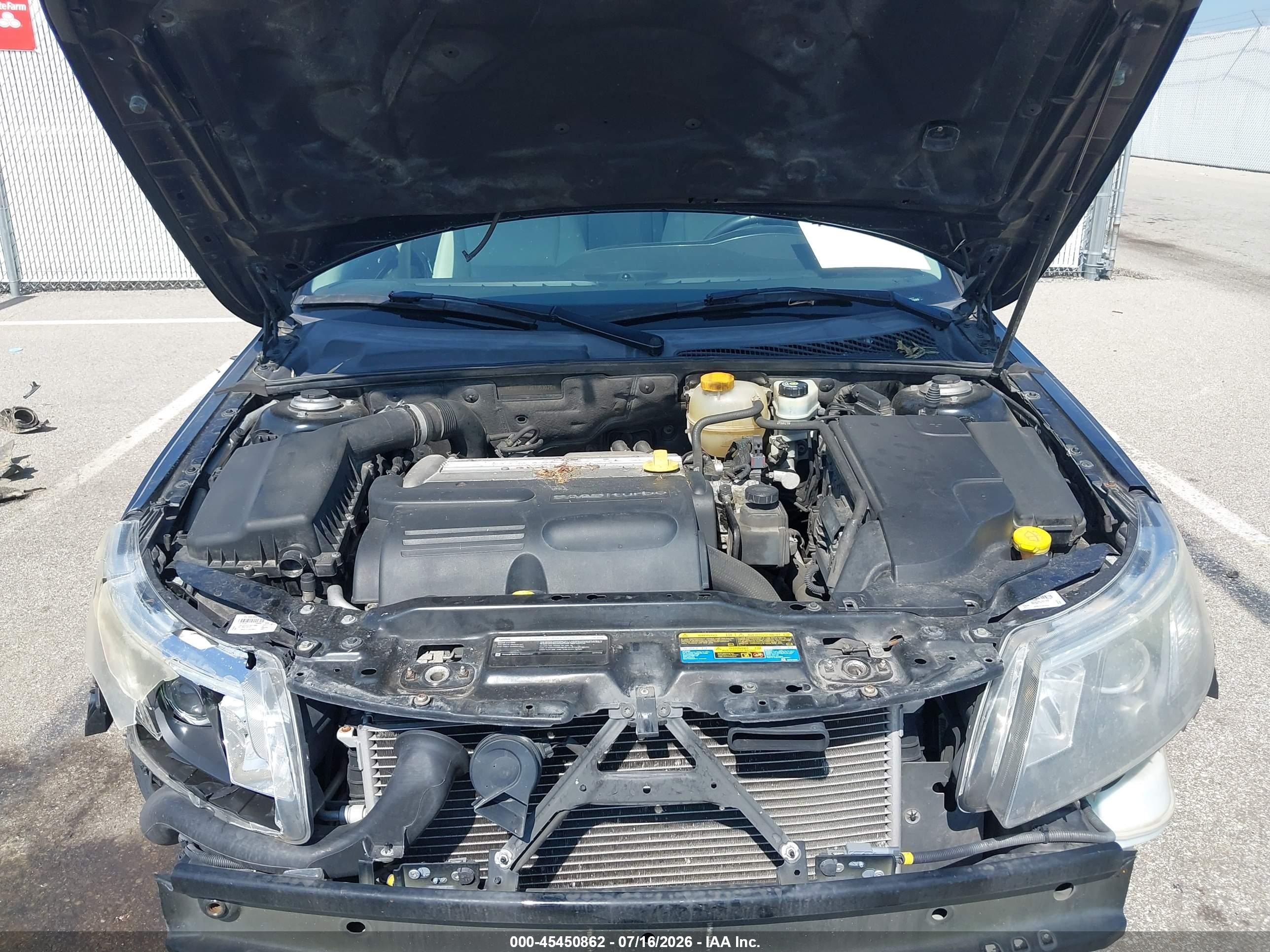 2008 Saab 9-3 Sportcombi Черный vin: YS3FB59Y381153075