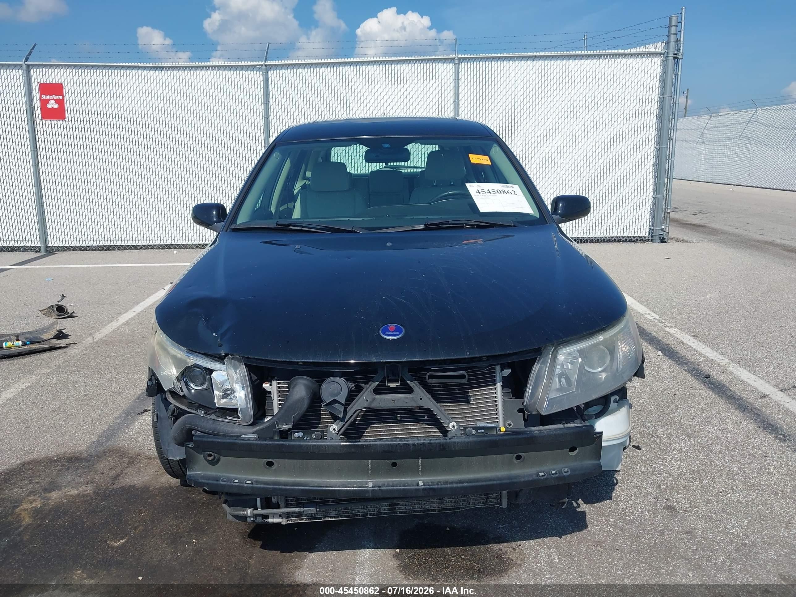 2008 Saab 9-3 Sportcombi Черный vin: YS3FB59Y381153075