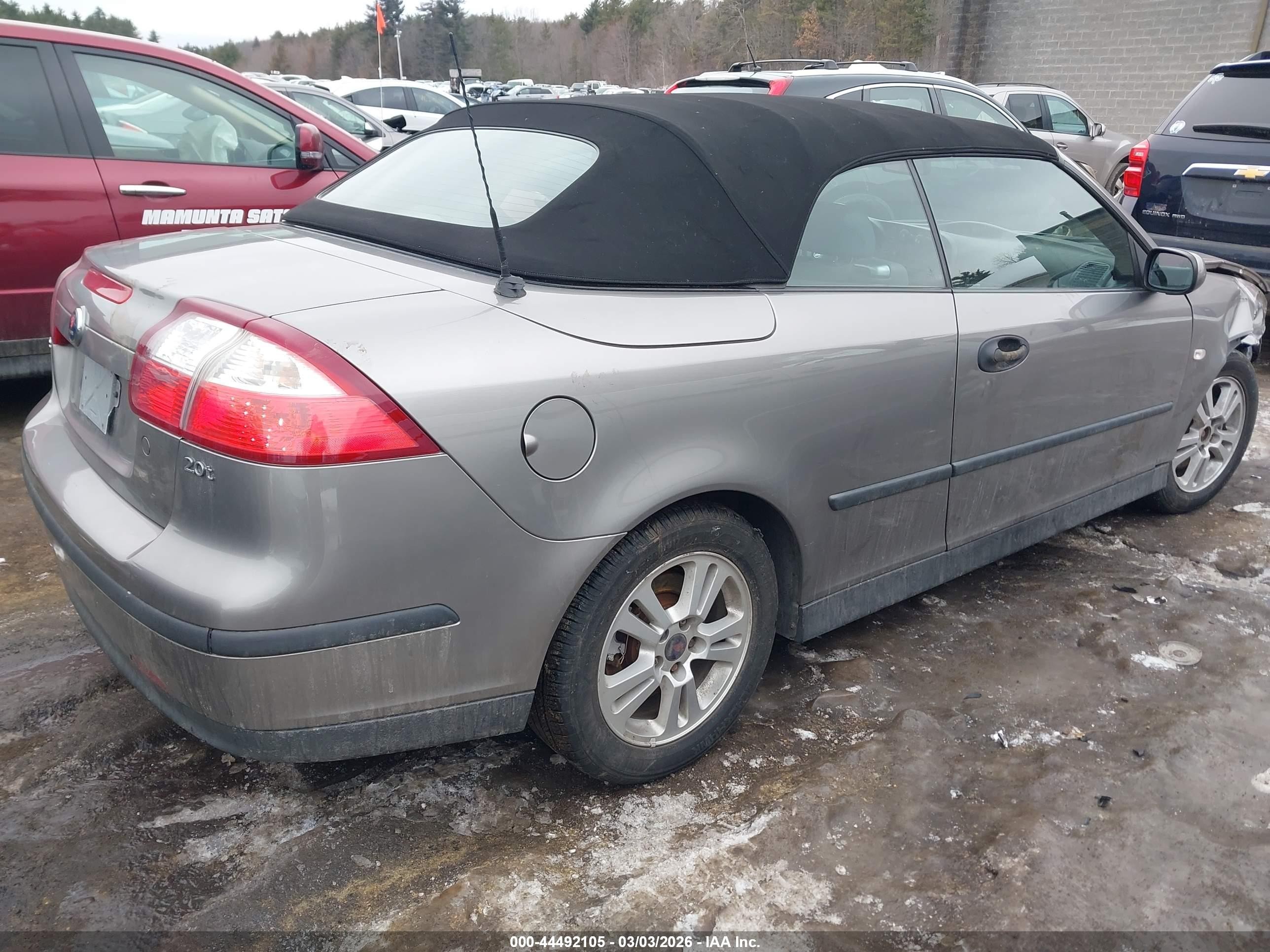 2005 Saab 9-3 Linear Gray vin: YS3FB79N056007460
