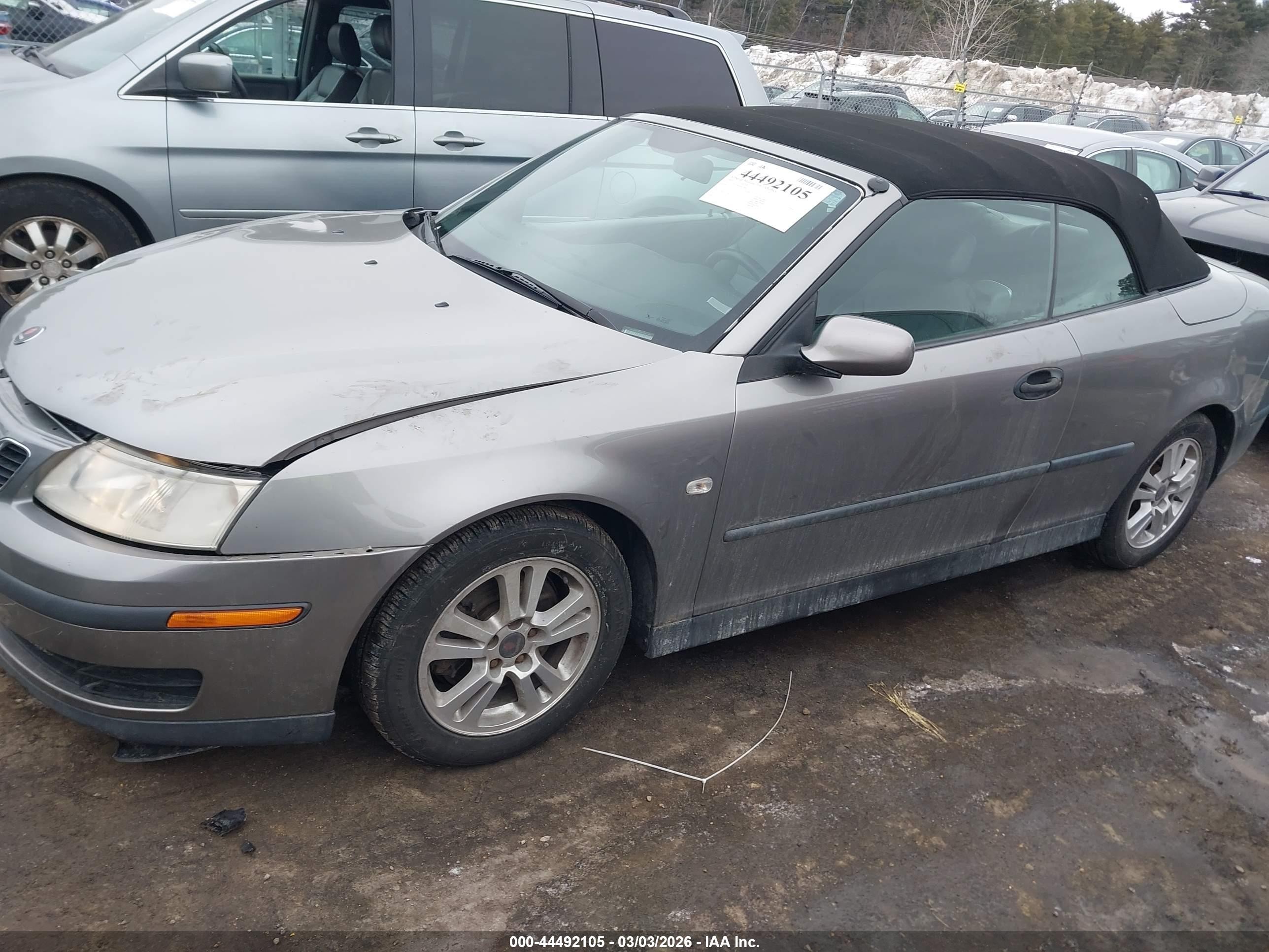 2005 Saab 9-3 Linear Gray vin: YS3FB79N056007460