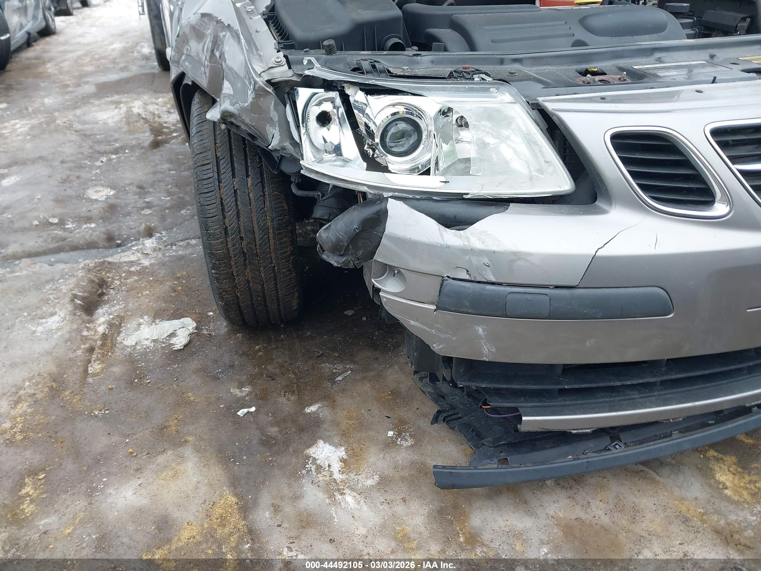 2005 Saab 9-3 Linear Gray vin: YS3FB79N056007460