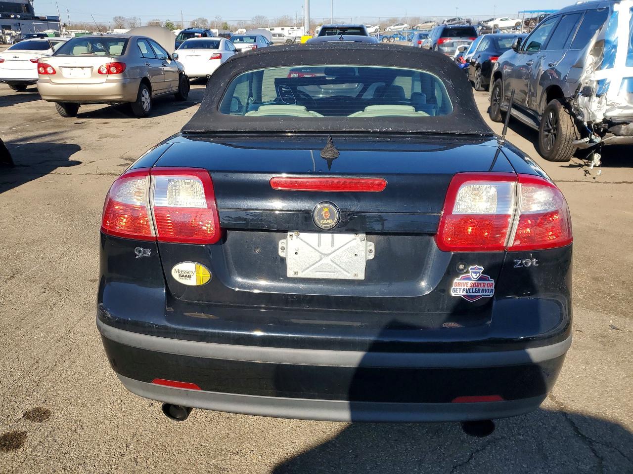 2005 Saab 9-3 Linear Black vin: YS3FB79NX56014772