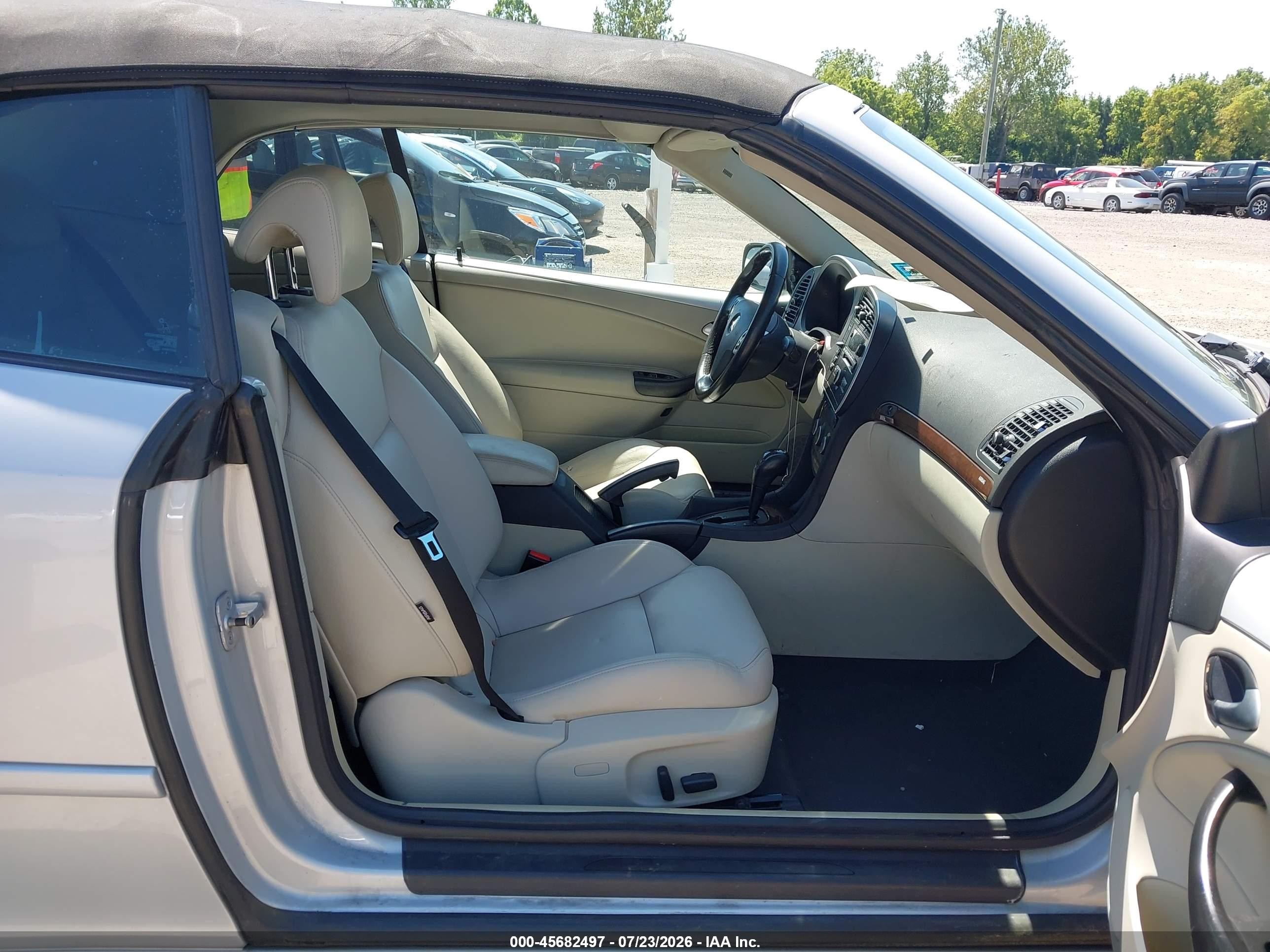 2008 Saab 9-3 2.0t Silver vin: YS3FB79Y486000266