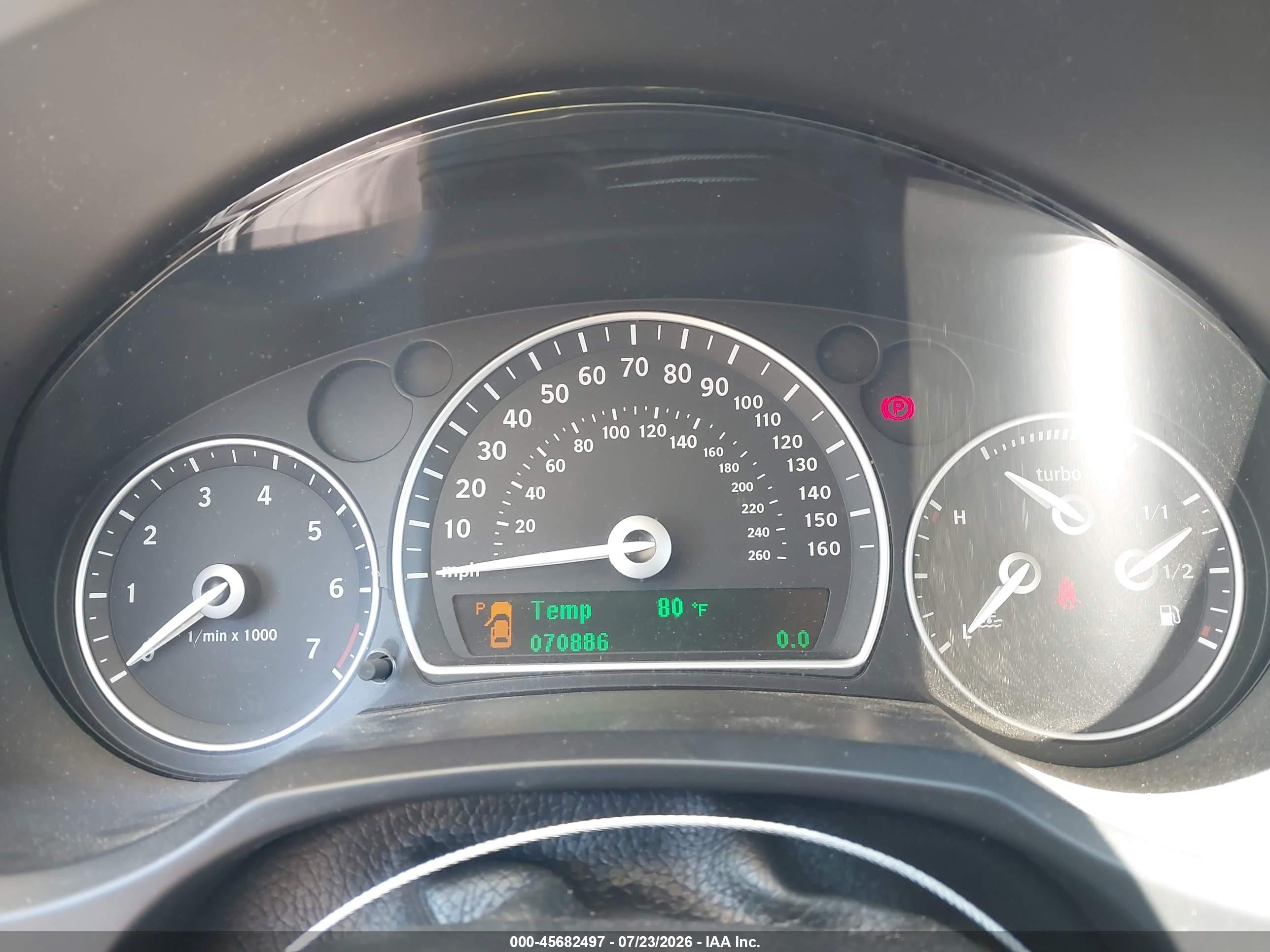 2008 Saab 9-3 2.0t Silver vin: YS3FB79Y486000266