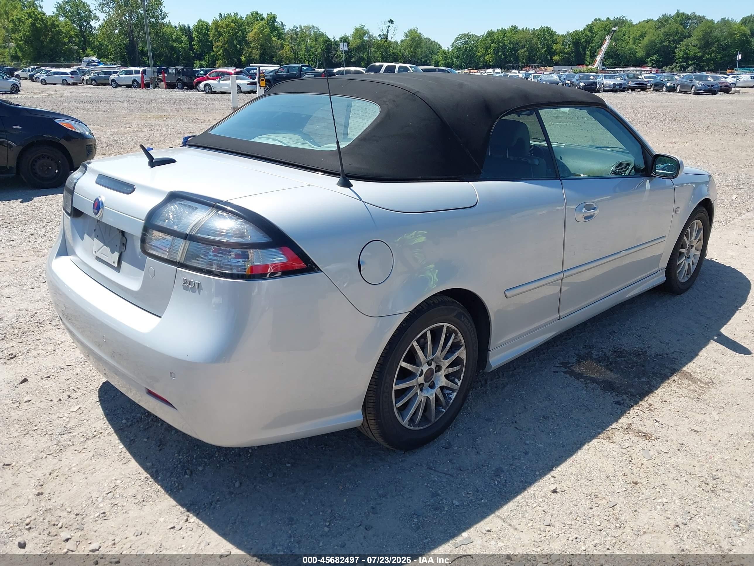 2008 Saab 9-3 2.0t Silver vin: YS3FB79Y486000266