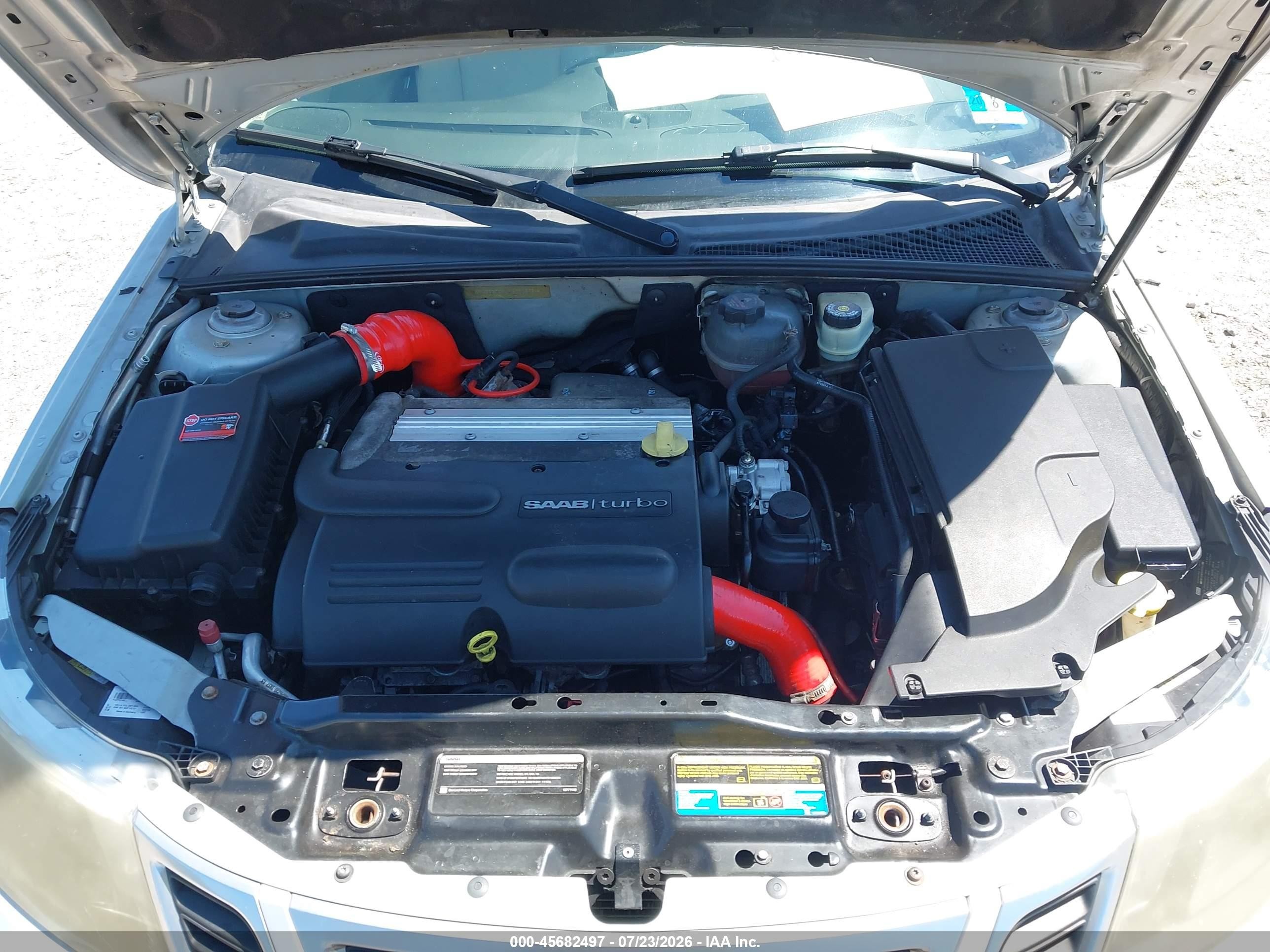 2008 Saab 9-3 2.0t Silver vin: YS3FB79Y486000266