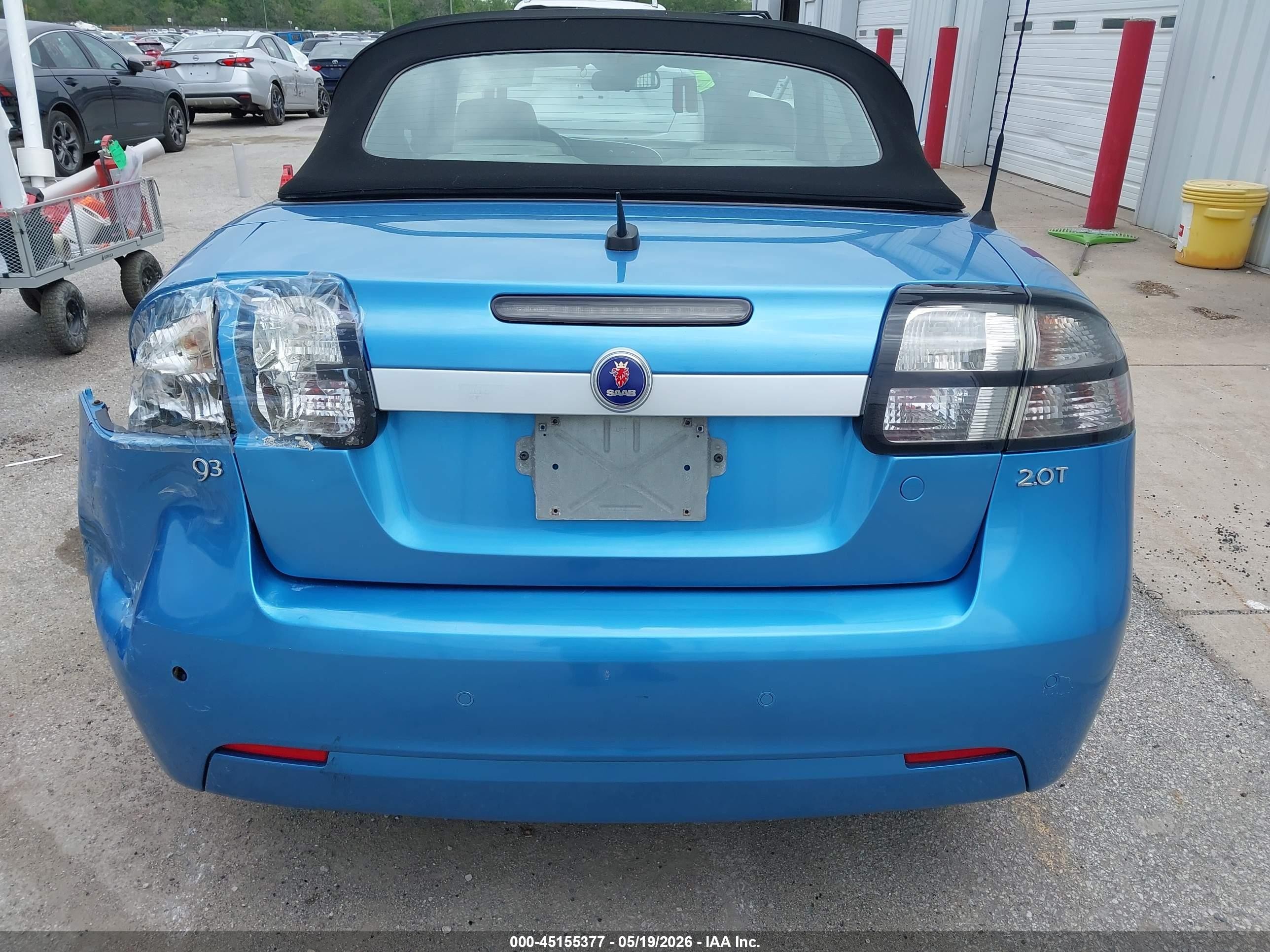 2008 Saab 9-3 2.0t Blue vin: YS3FB79Y486004883