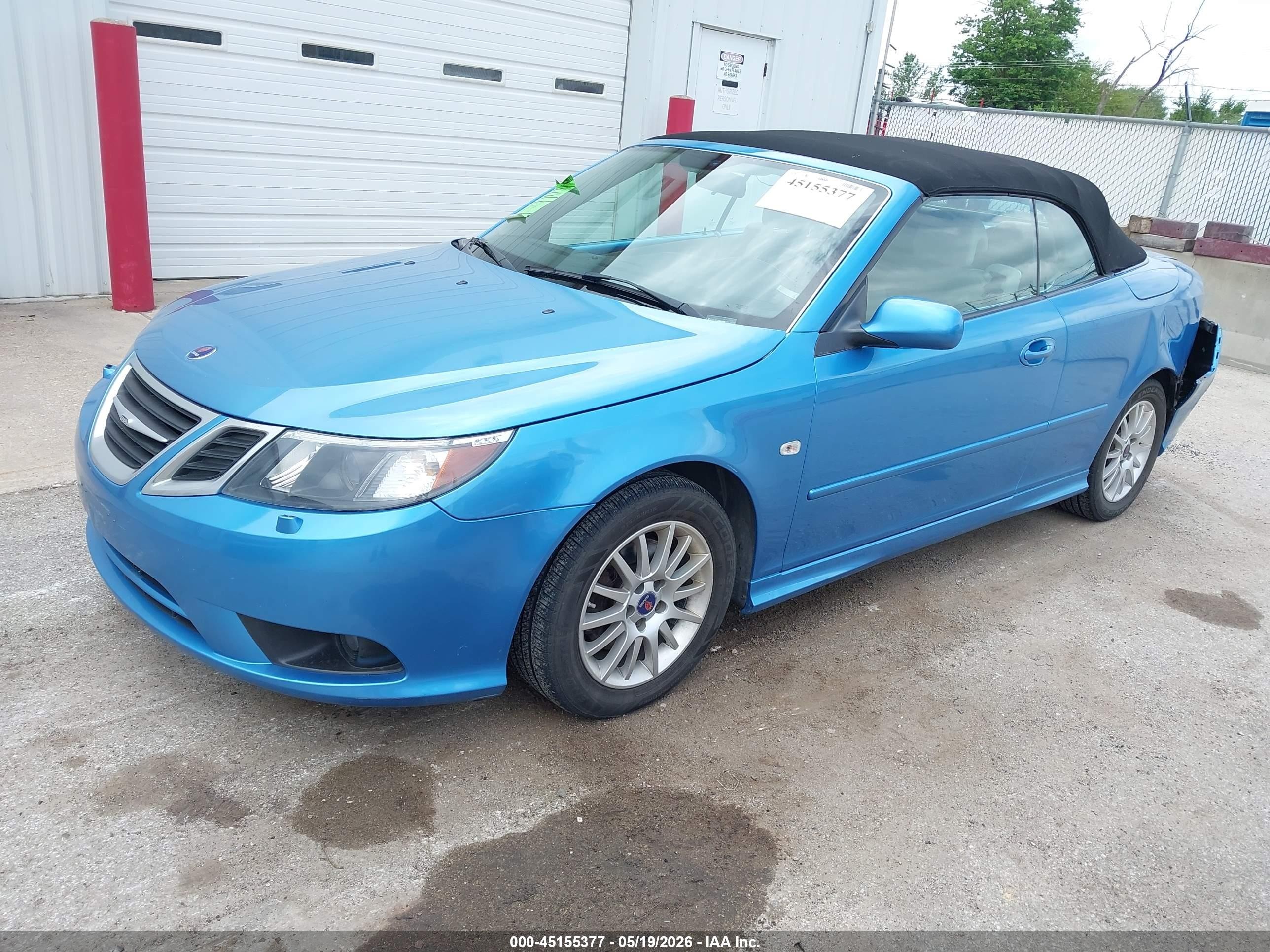 2008 Saab 9-3 2.0t Blue vin: YS3FB79Y486004883