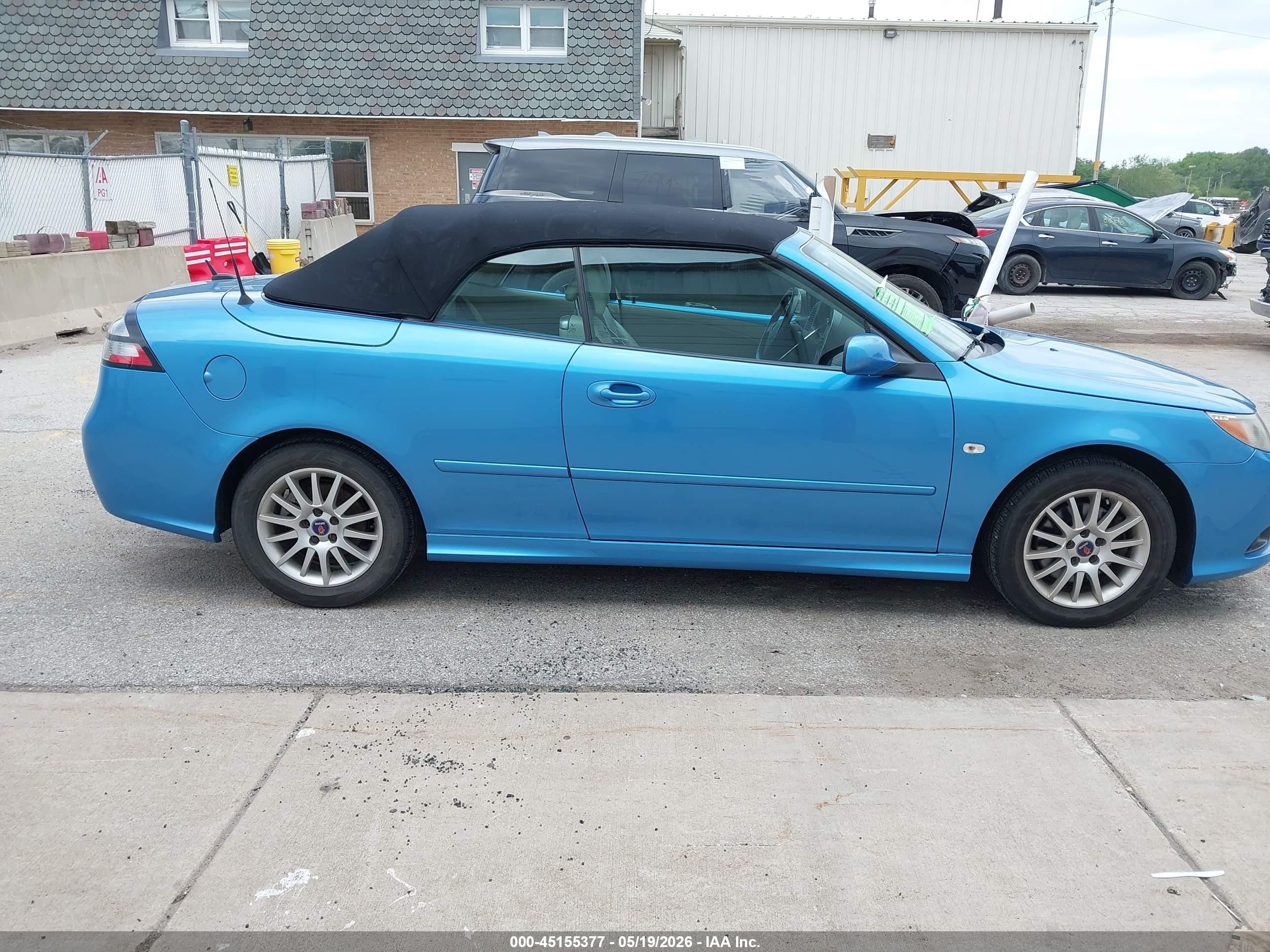 2008 Saab 9-3 2.0t Blue vin: YS3FB79Y486004883