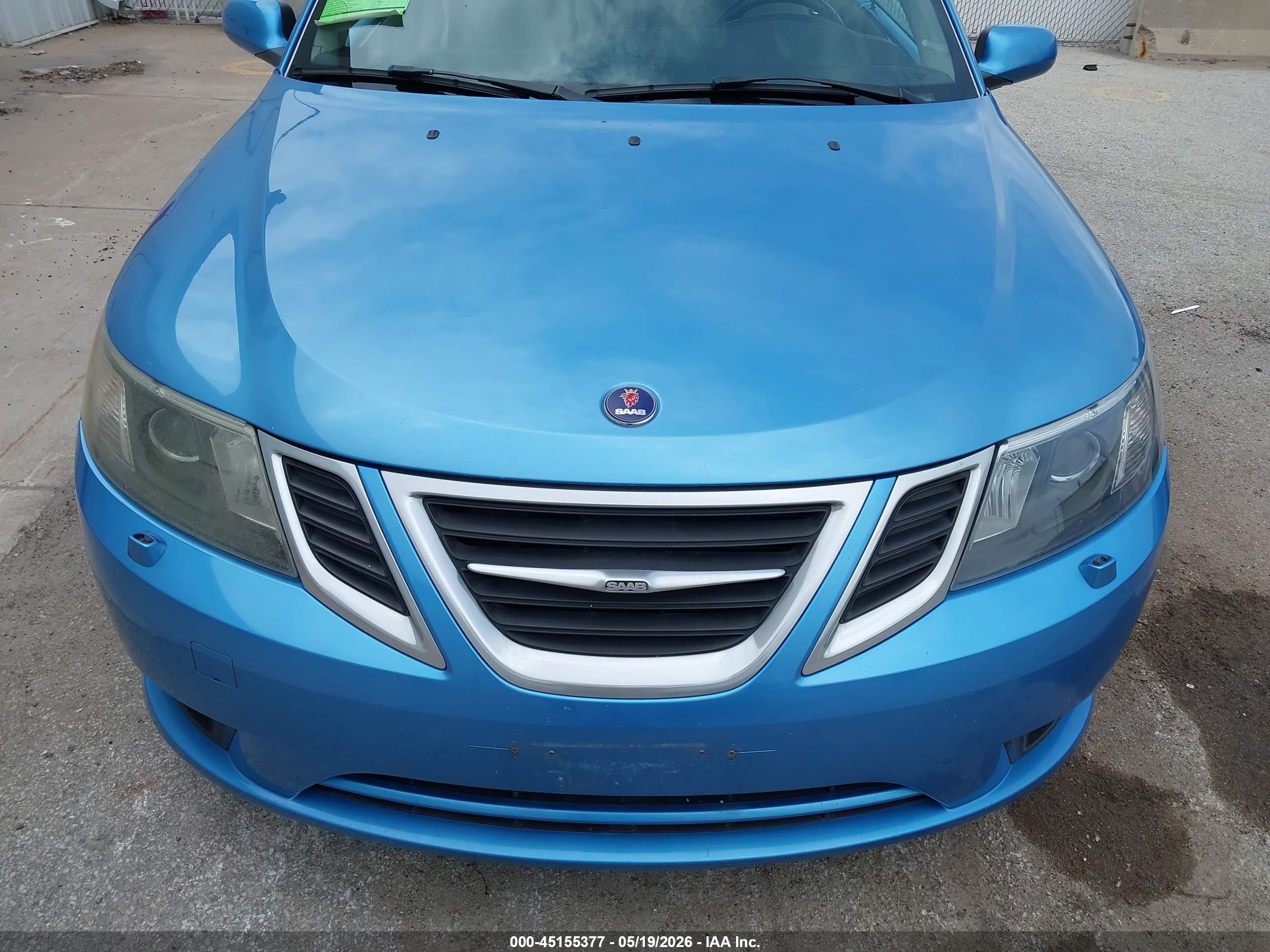 2008 Saab 9-3 2.0t Blue vin: YS3FB79Y486004883