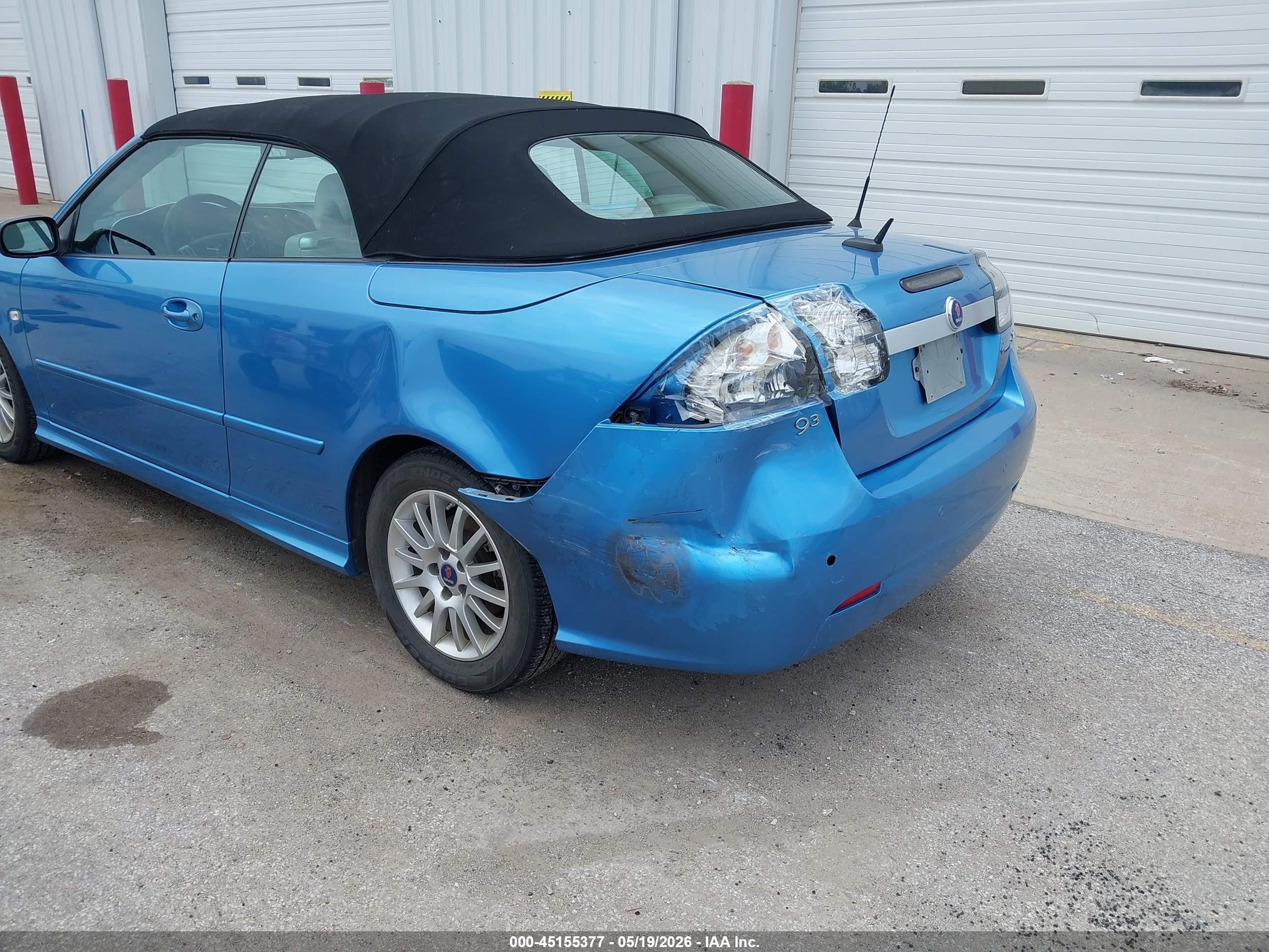 2008 Saab 9-3 2.0t Blue vin: YS3FB79Y486004883