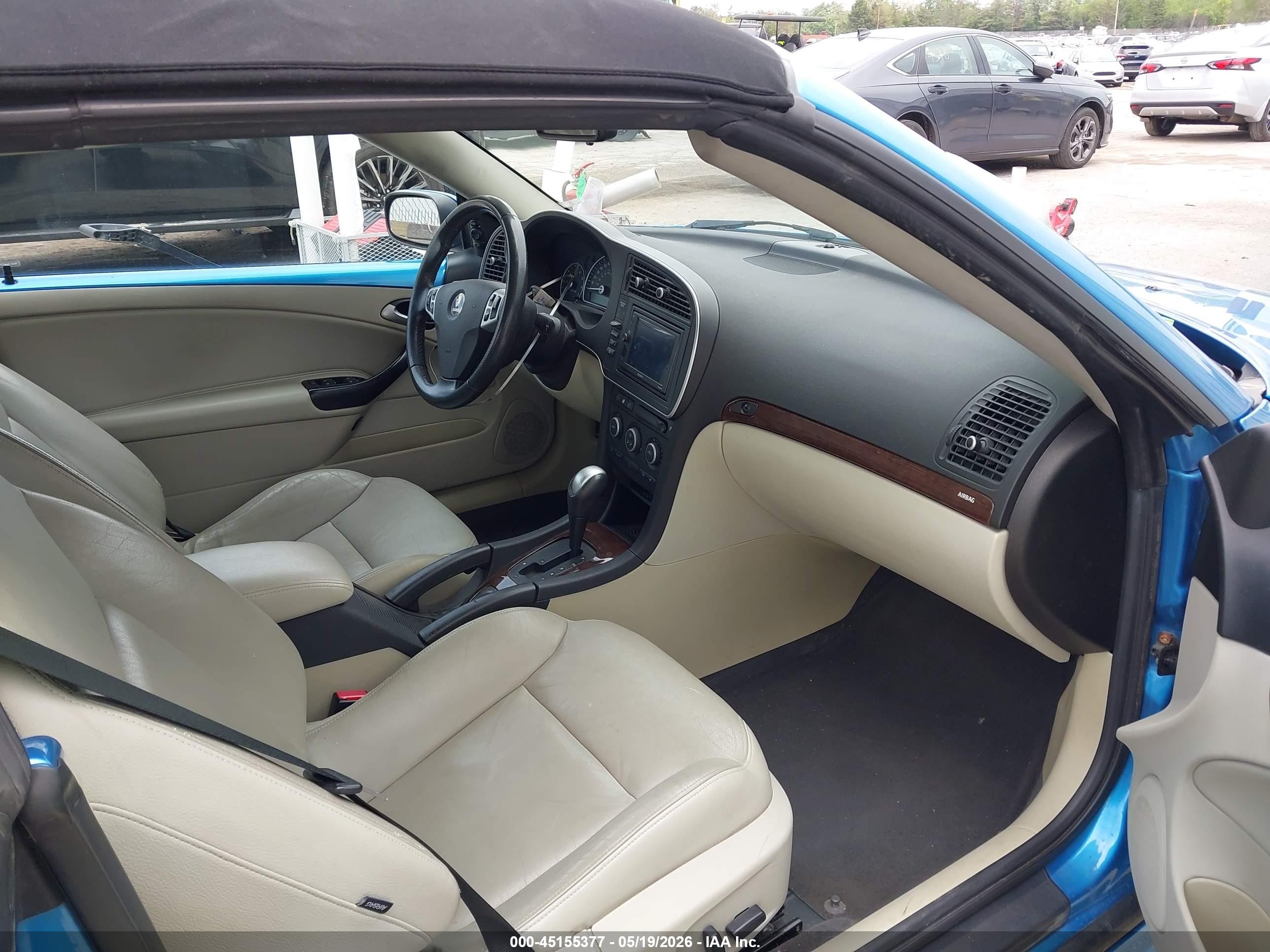 2008 Saab 9-3 2.0t Blue vin: YS3FB79Y486004883