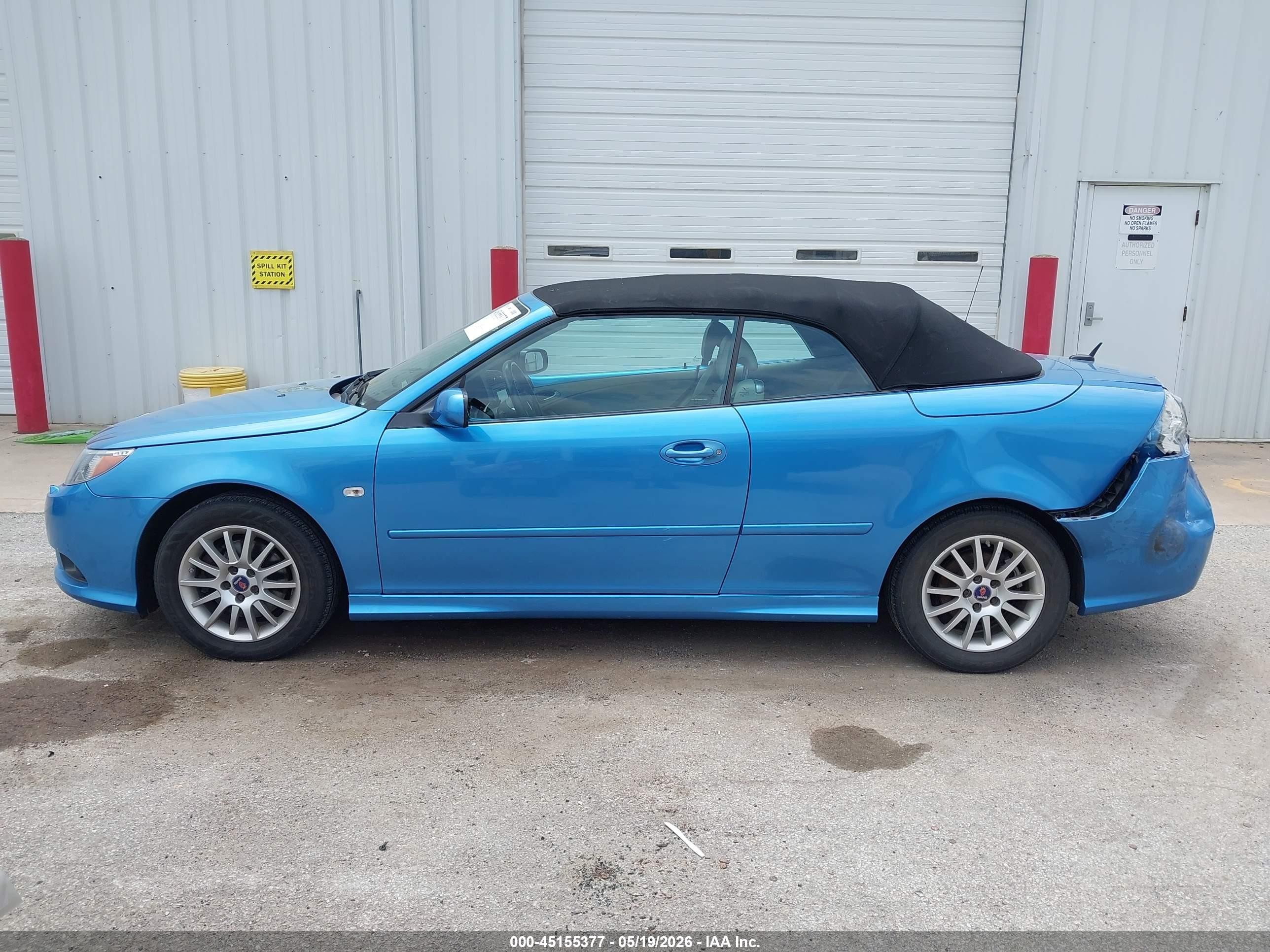 2008 Saab 9-3 2.0t Blue vin: YS3FB79Y486004883