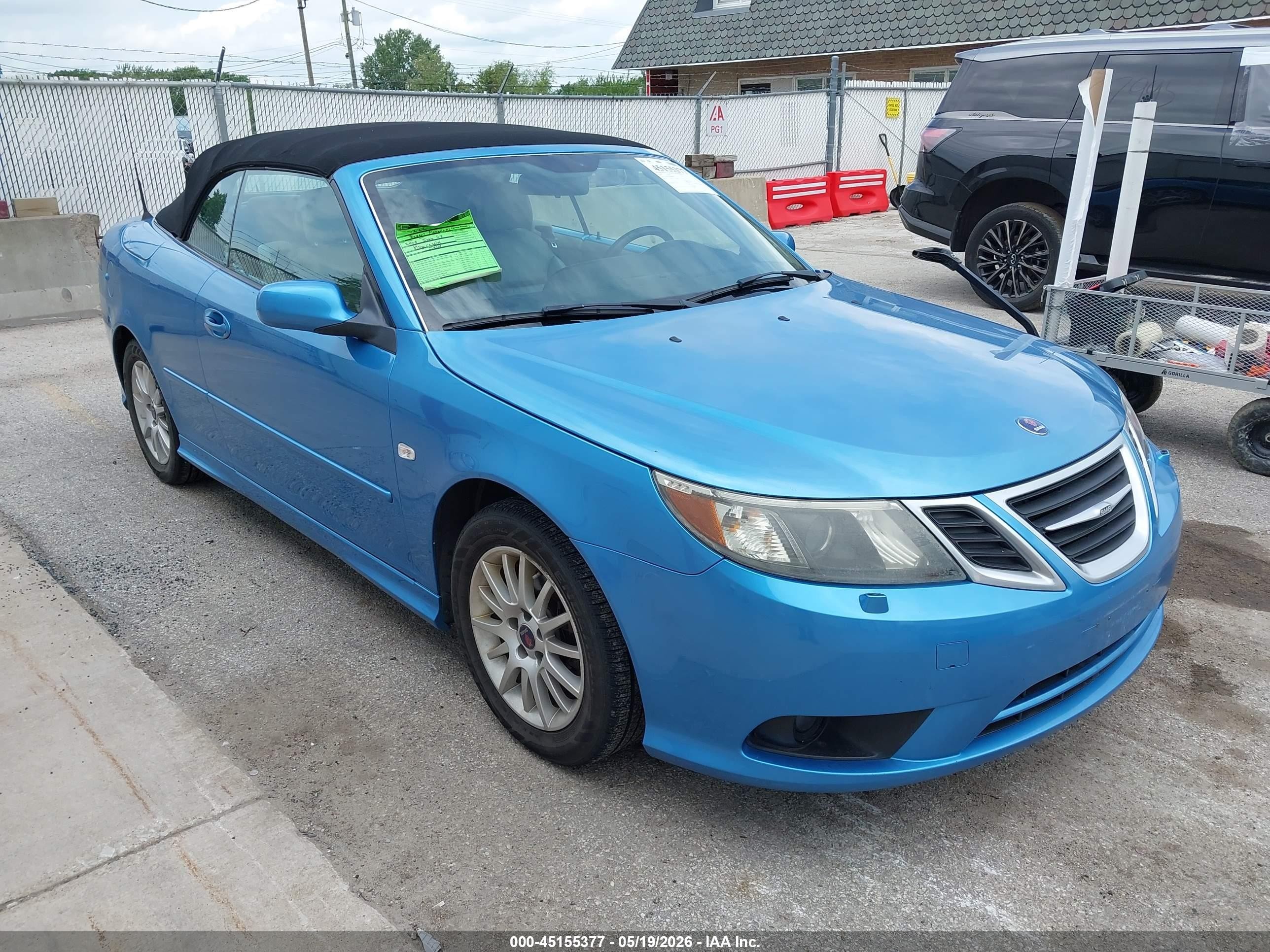 2008 Saab 9-3 2.0t Blue vin: YS3FB79Y486004883