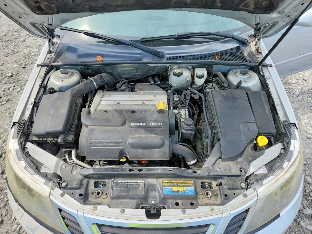 2008 Saab 9-3 2.0t Silver vin: YS3FB79Y486012174