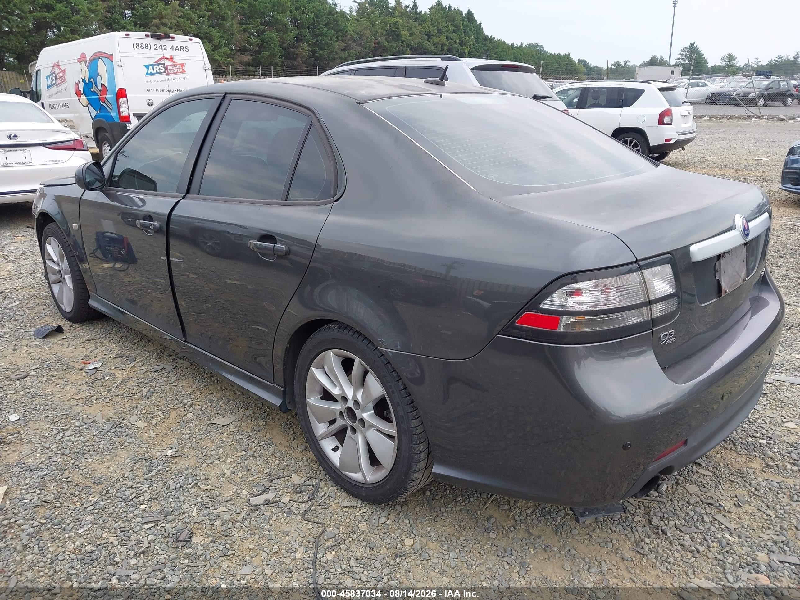 2011 Saab 9-3 Aero Gray vin: YS3FC4CY3B1302639