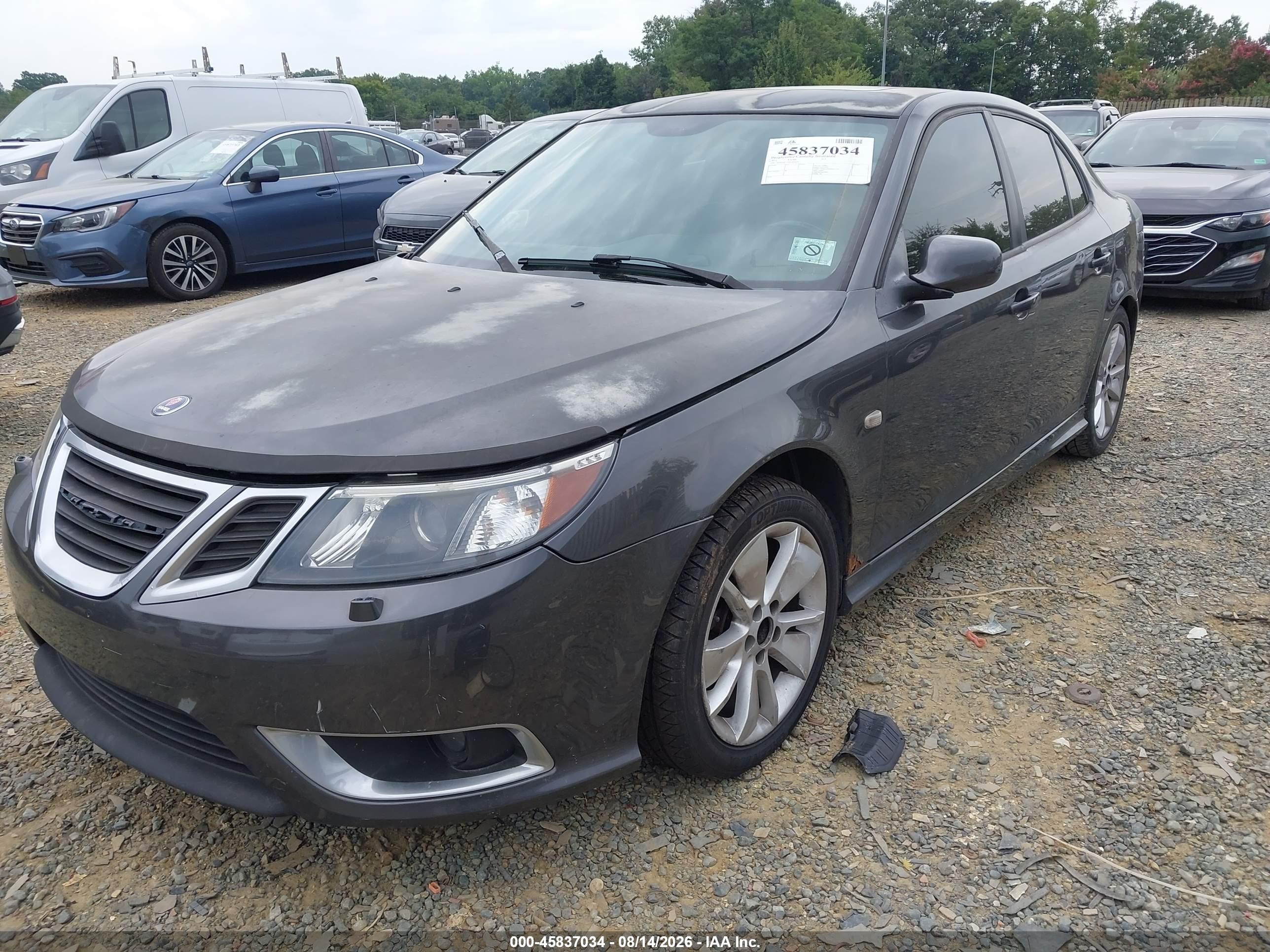 2011 Saab 9-3 Aero Gray vin: YS3FC4CY3B1302639