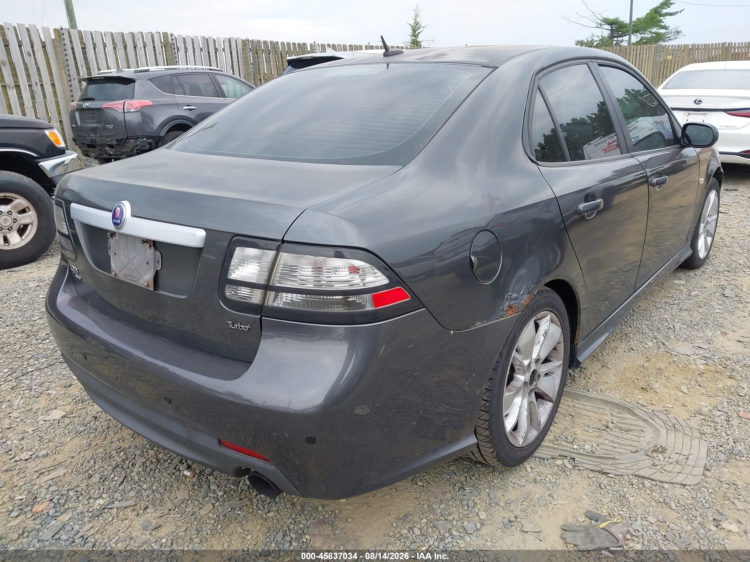2011 Saab 9-3 Aero Gray vin: YS3FC4CY3B1302639