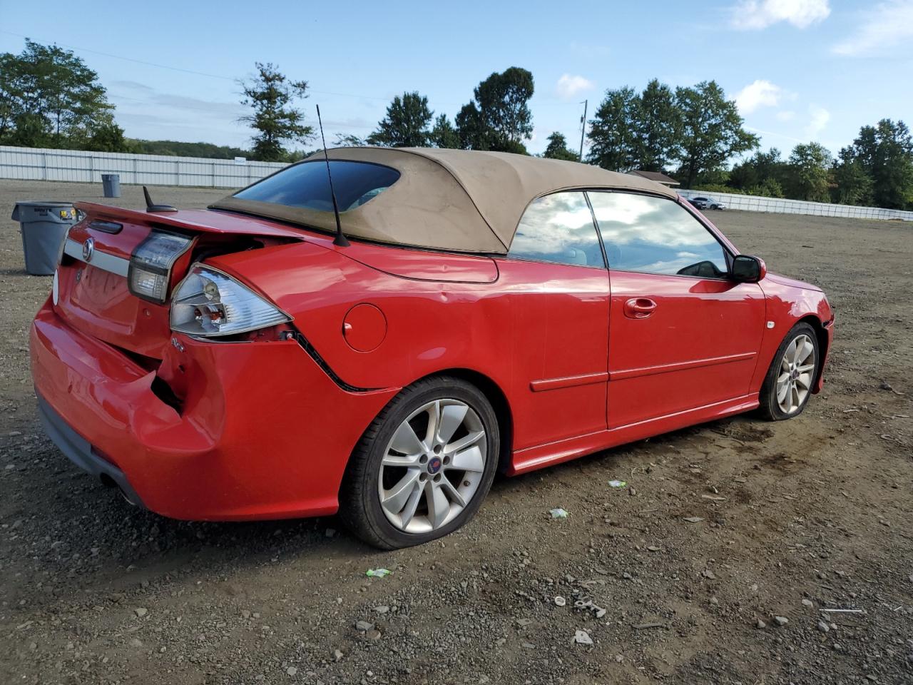 2010 Saab 9-3 Aero Red vin: YS3FC7CY6A1618312