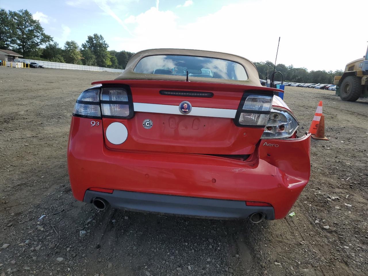 2010 Saab 9-3 Aero Red vin: YS3FC7CY6A1618312
