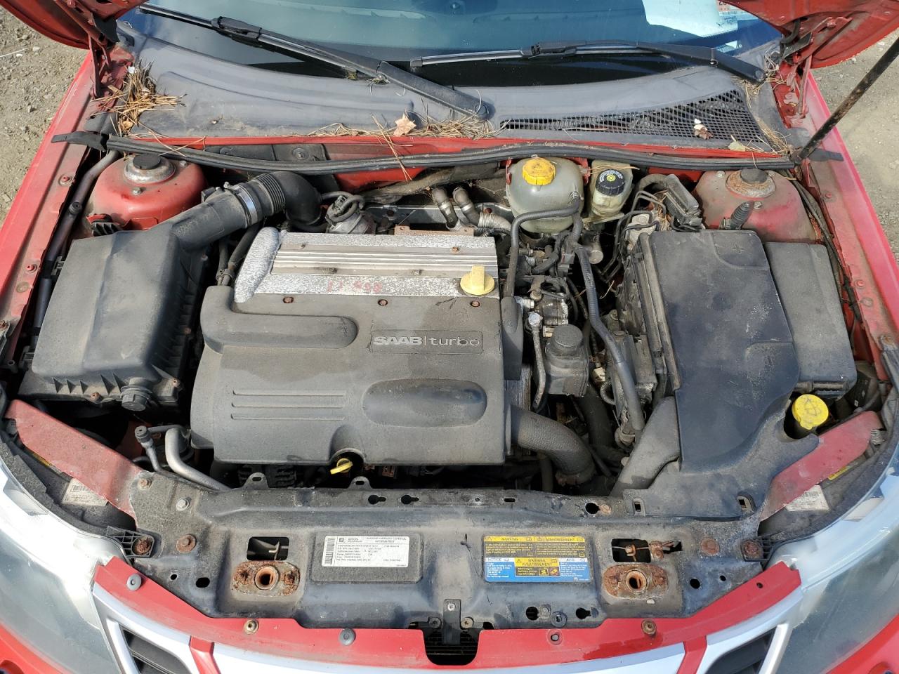 2010 Saab 9-3 Aero Red vin: YS3FC7CY6A1618312