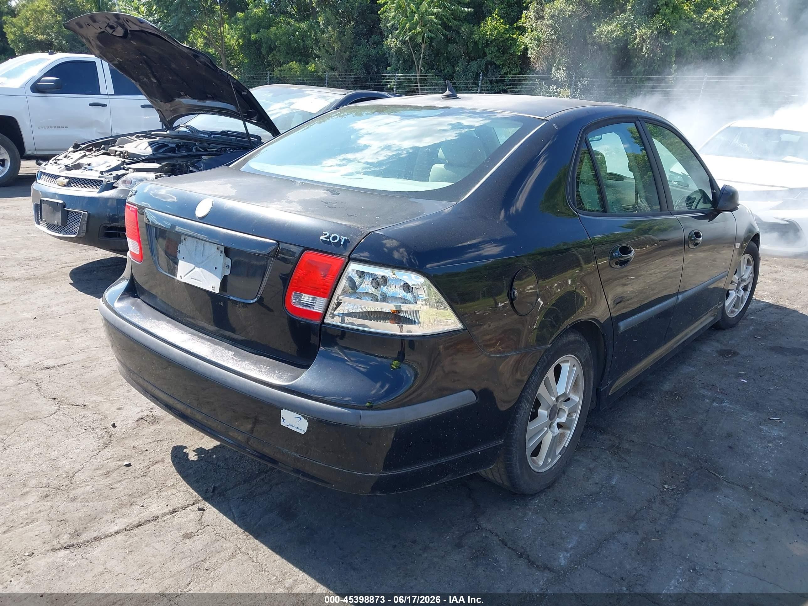 2006 Saab 9-3 2.0t Black vin: YS3FD45Y261115960