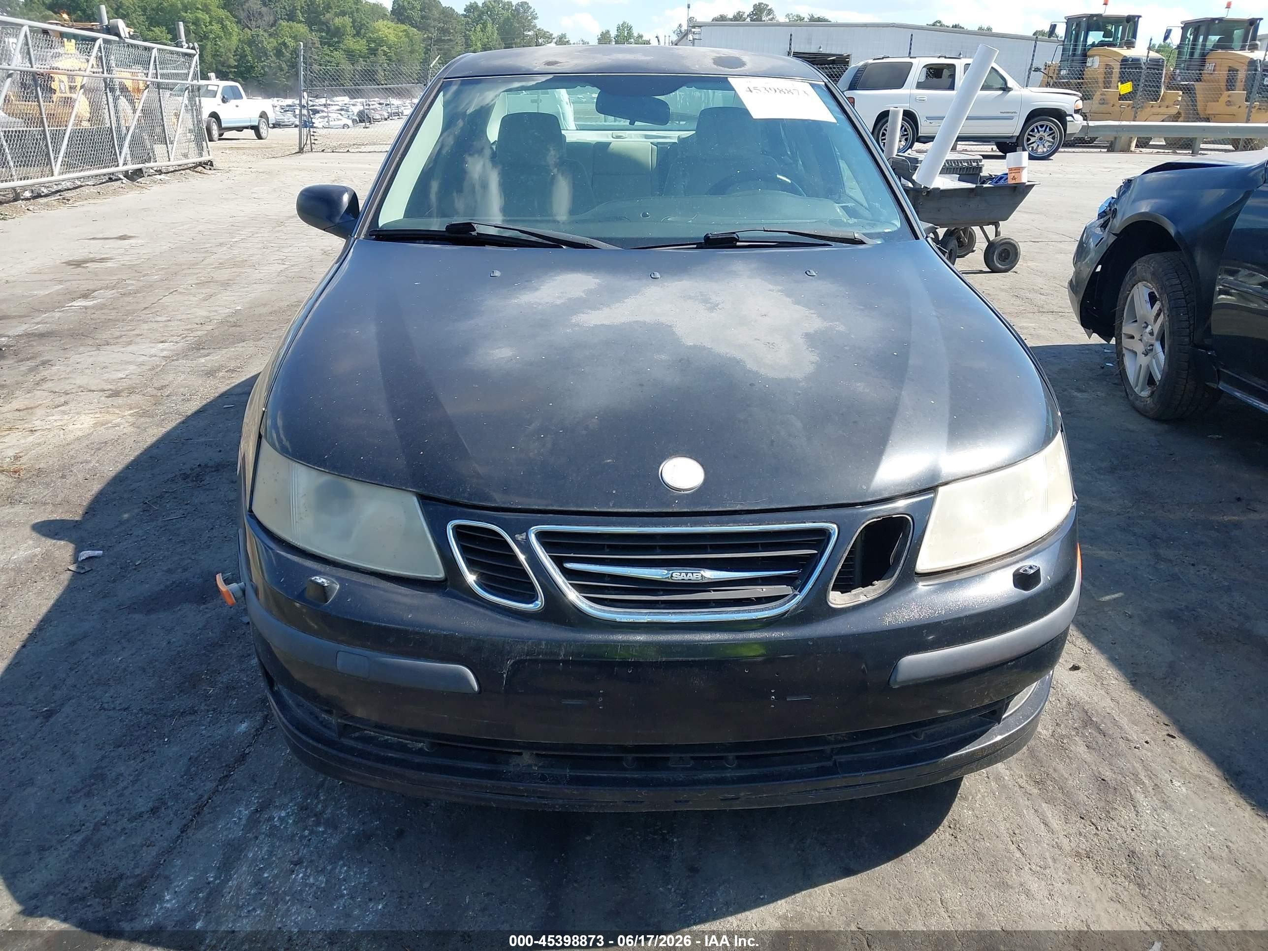 2006 Saab 9-3 2.0t Black vin: YS3FD45Y261115960