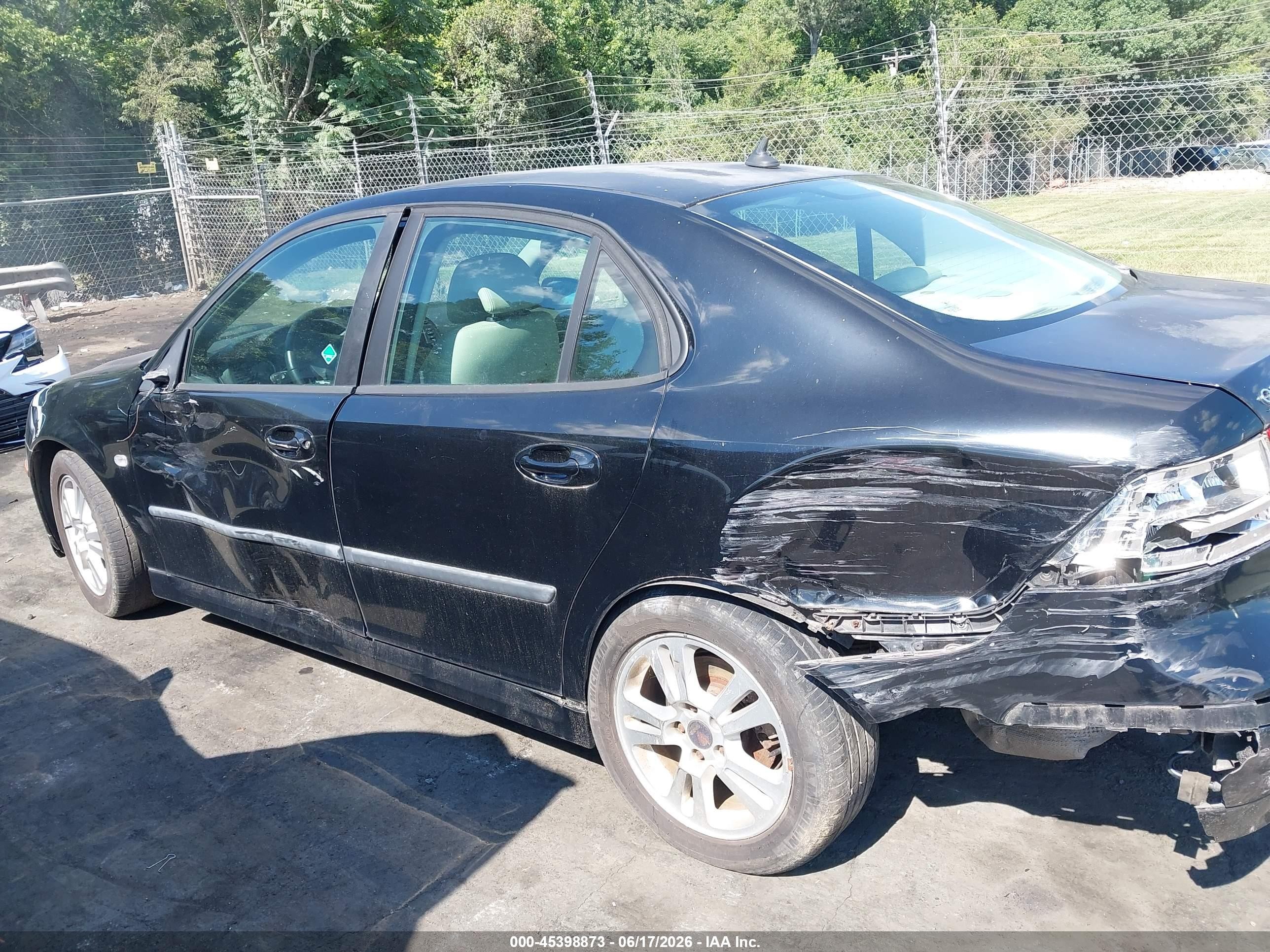 2006 Saab 9-3 2.0t Black vin: YS3FD45Y261115960