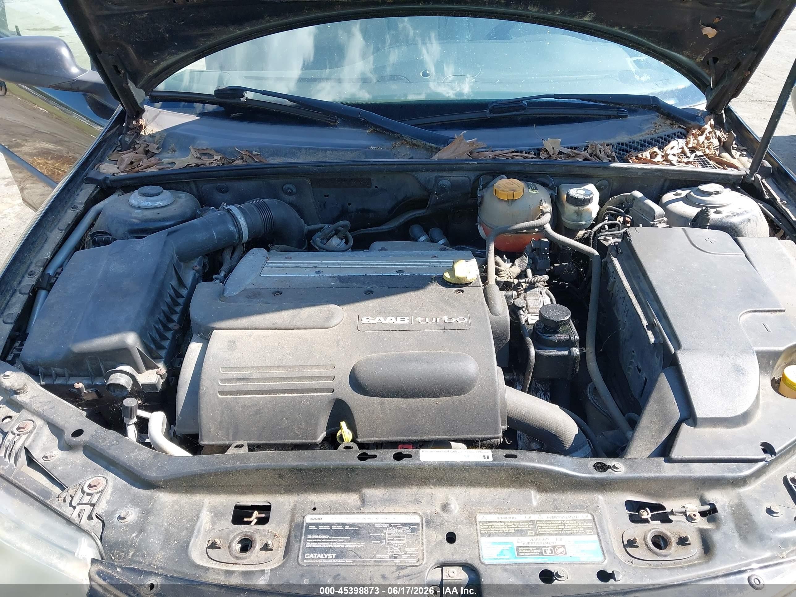 2006 Saab 9-3 2.0t Black vin: YS3FD45Y261115960