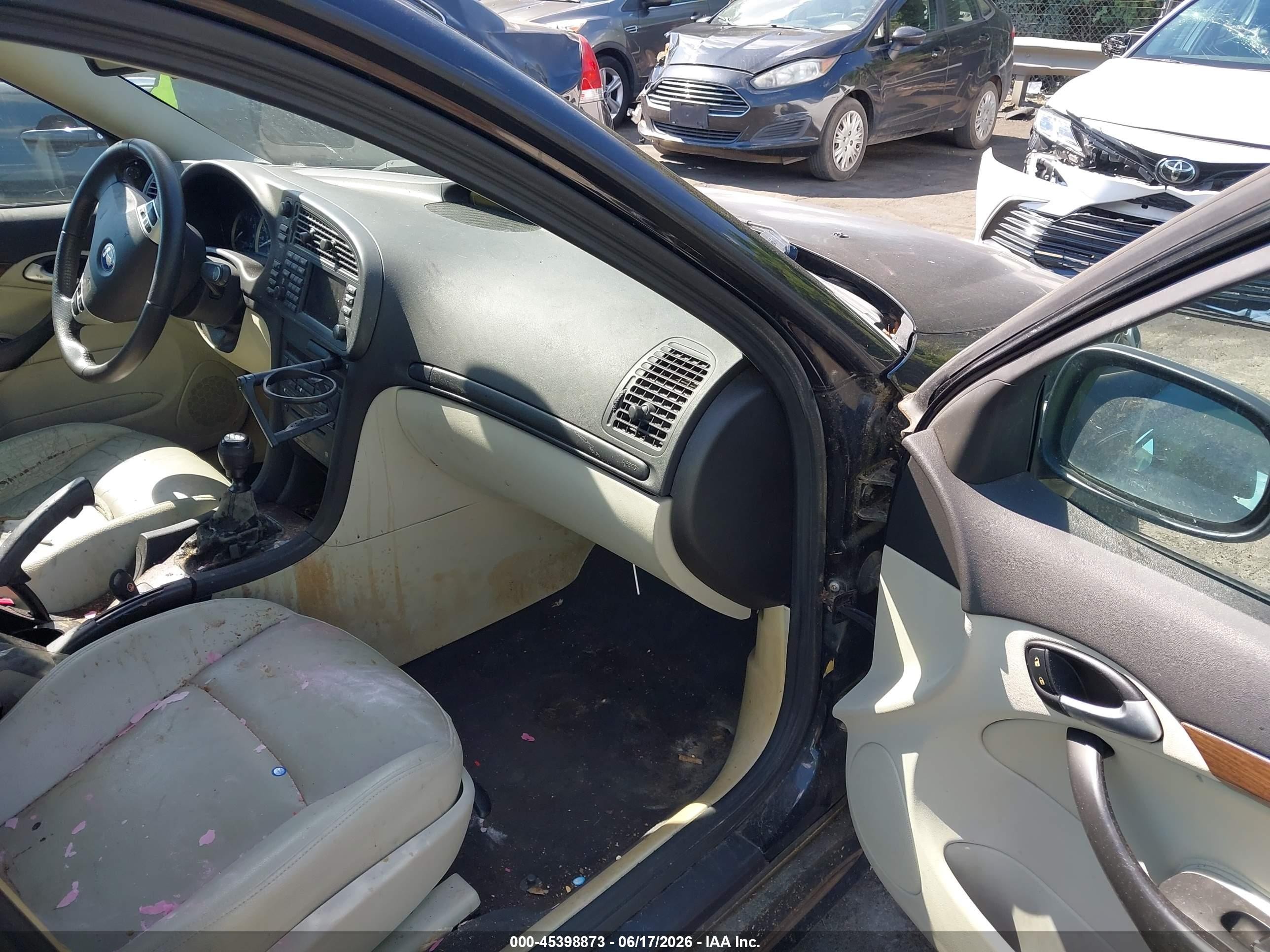 2006 Saab 9-3 2.0t Black vin: YS3FD45Y261115960