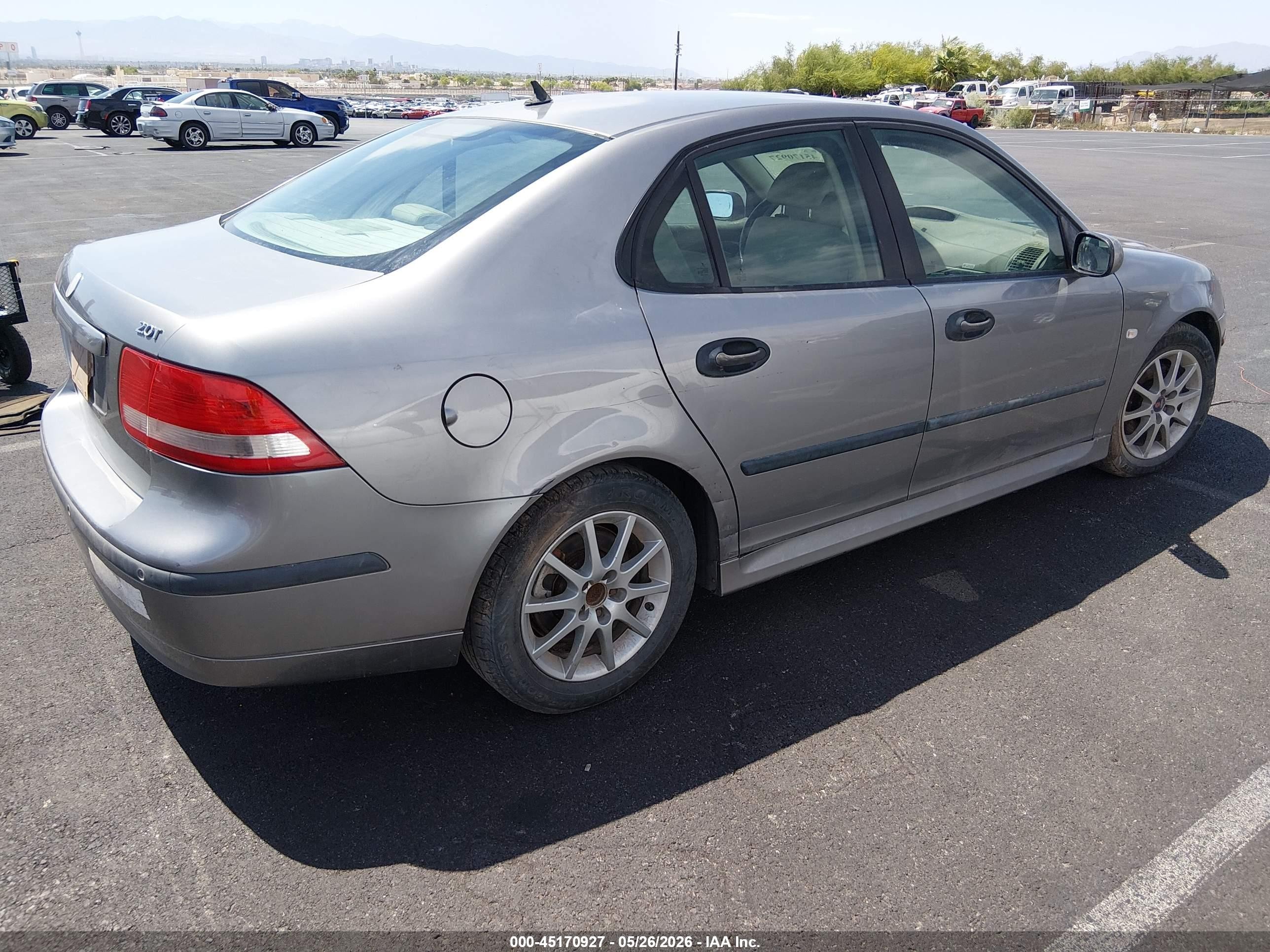 2005 Saab 9-3 Arc Серый vin: YS3FD45Y851033679