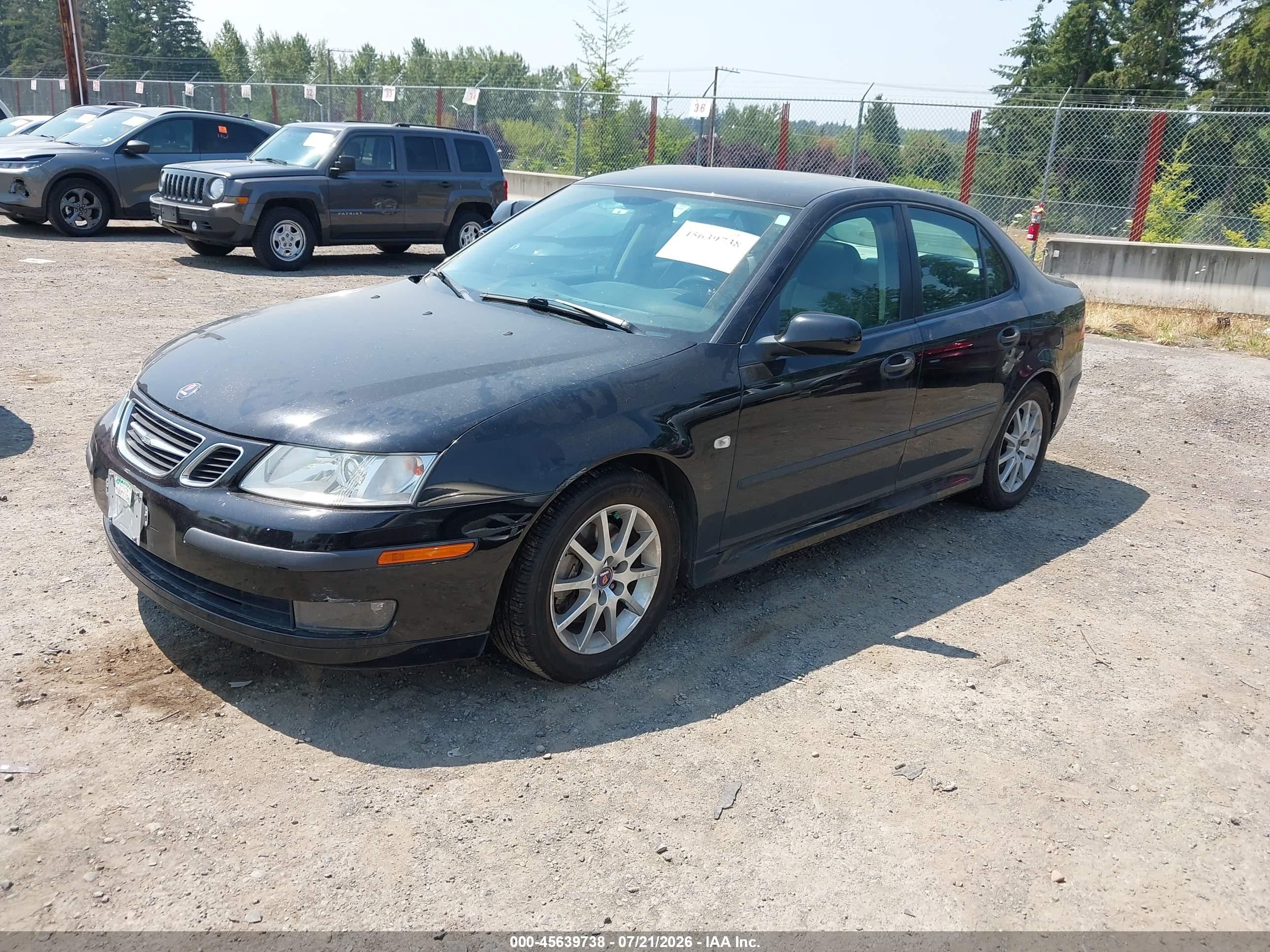 2003 Saab 9-3 Arc Black vin: YS3FD46Y931060689