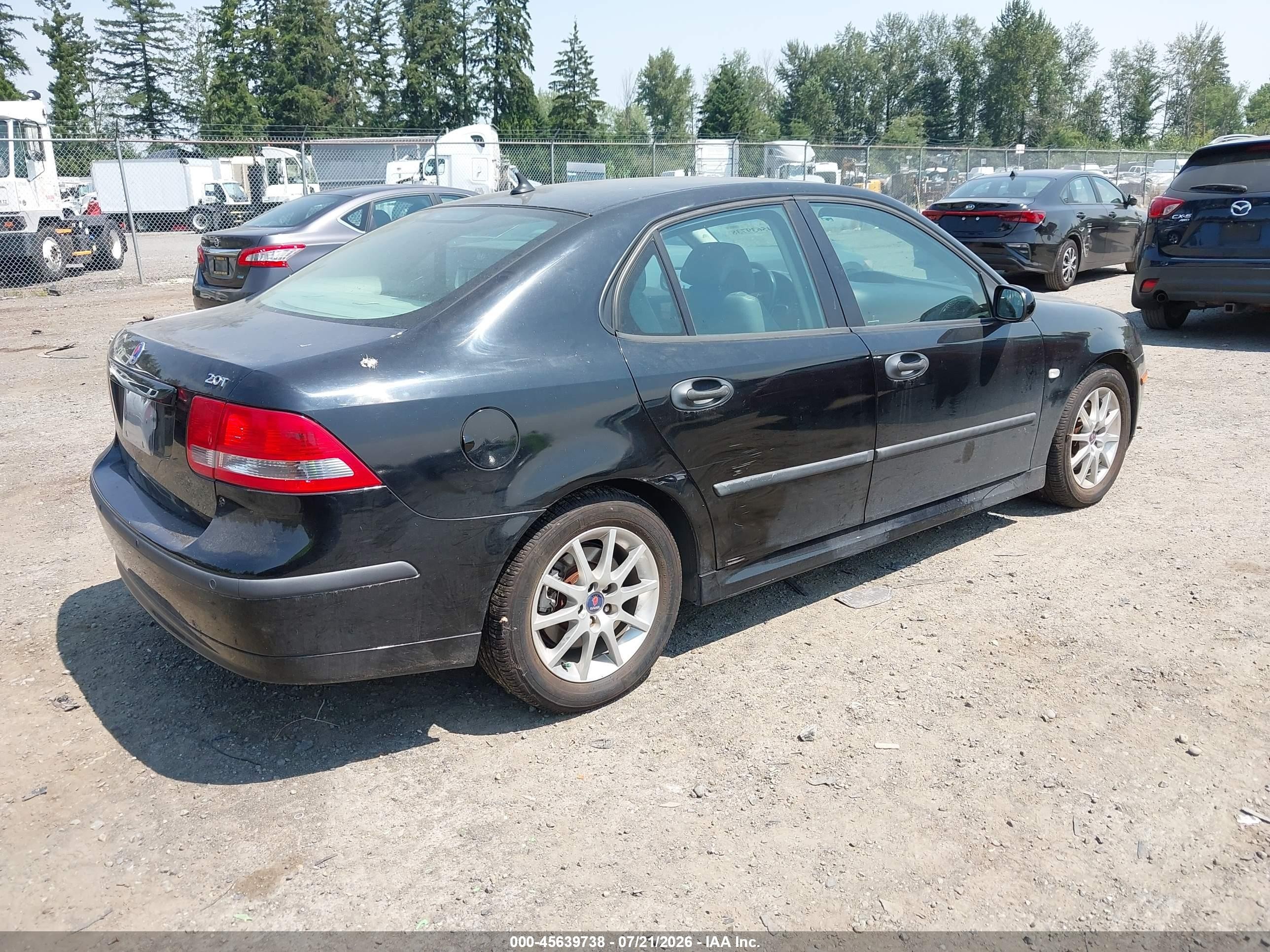 2003 Saab 9-3 Arc Black vin: YS3FD46Y931060689