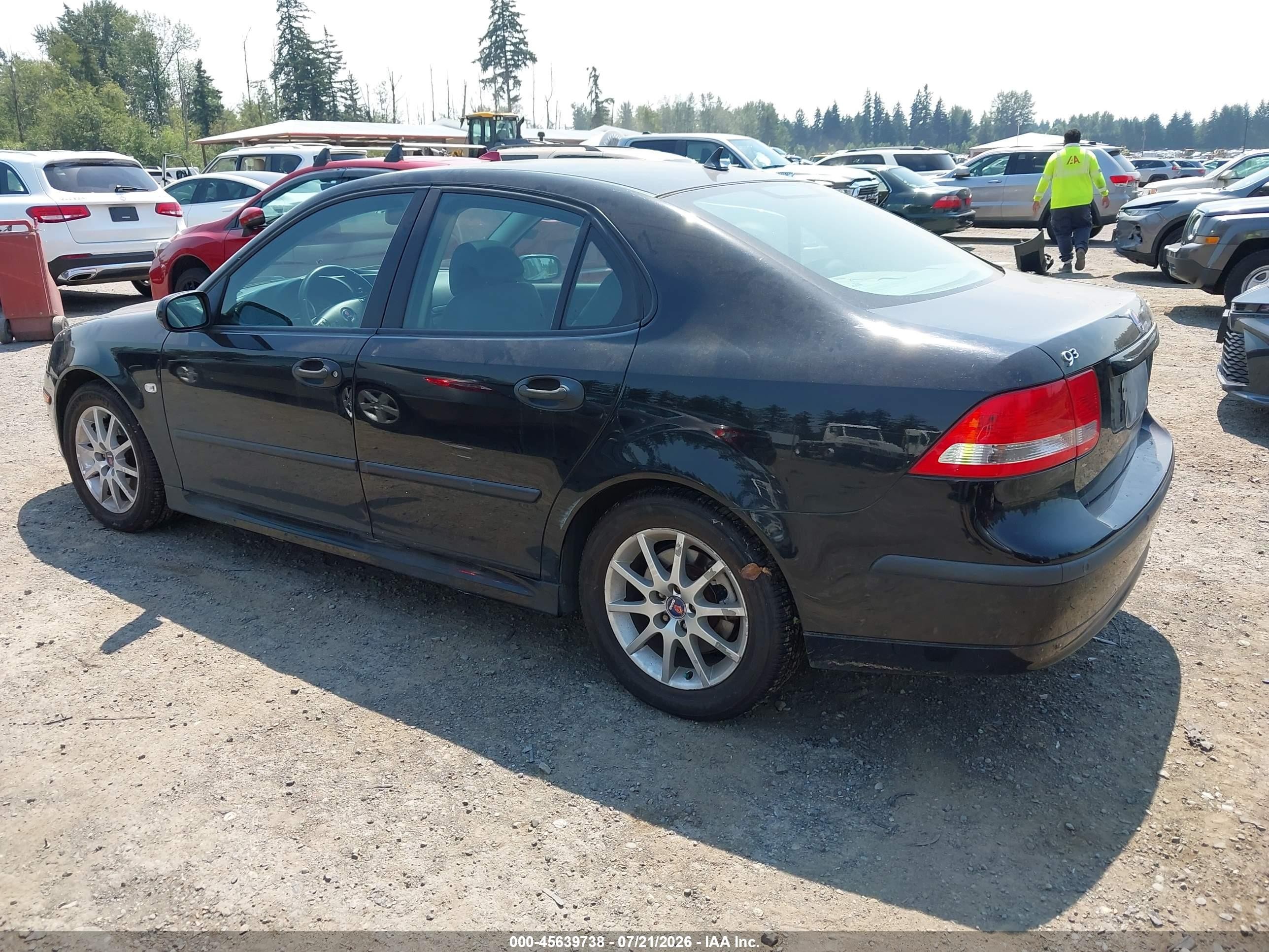 2003 Saab 9-3 Arc Black vin: YS3FD46Y931060689