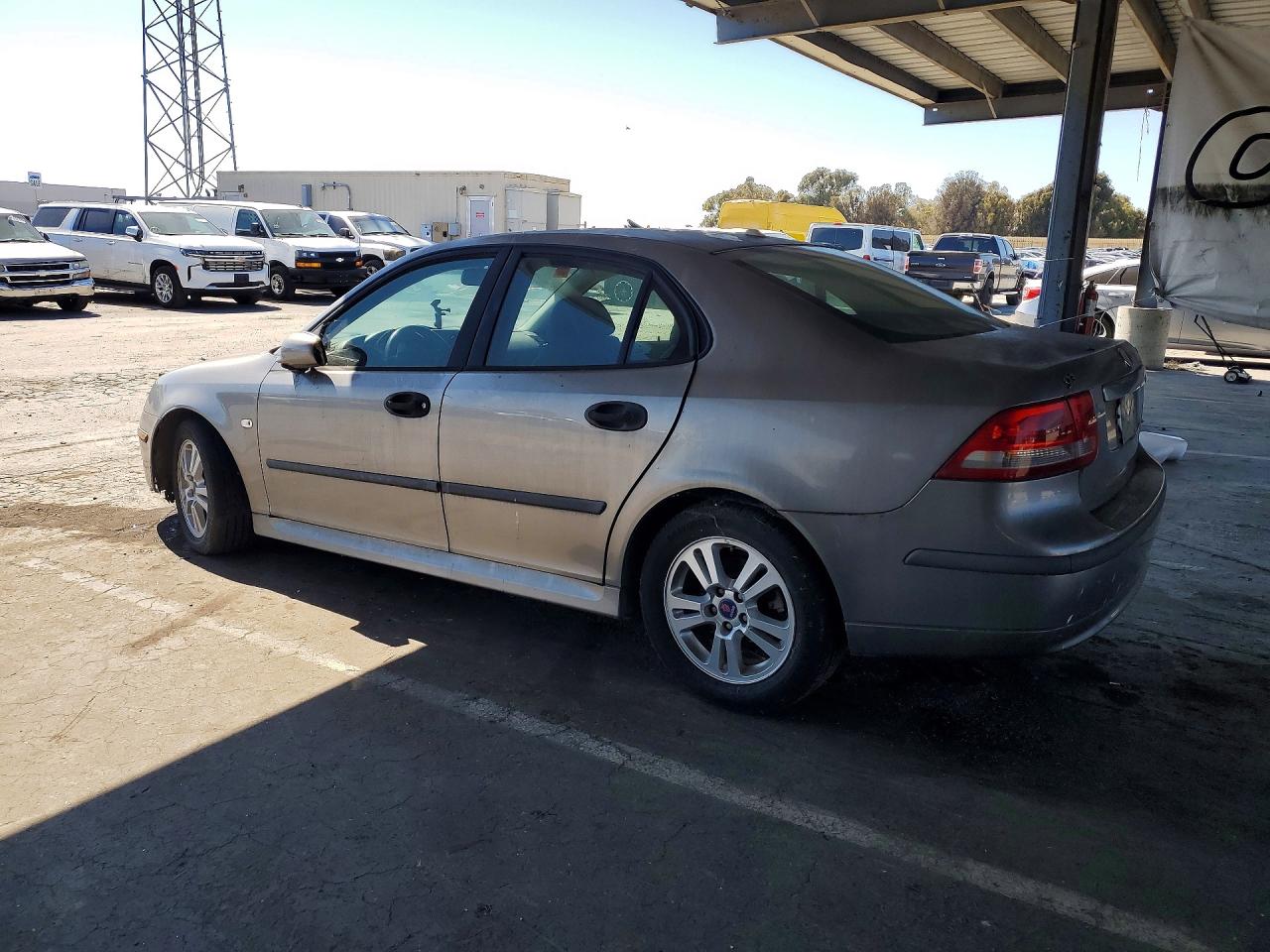 2006 Saab 9-3 Silver vin: YS3FD49Y061004298