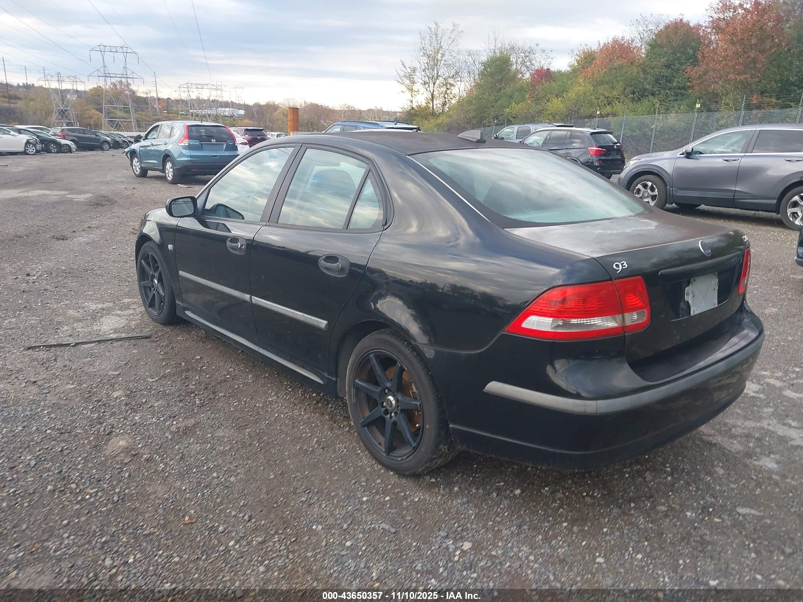 2003 Saab 9-3 Arc Black vin: YS3FD49Y131047429