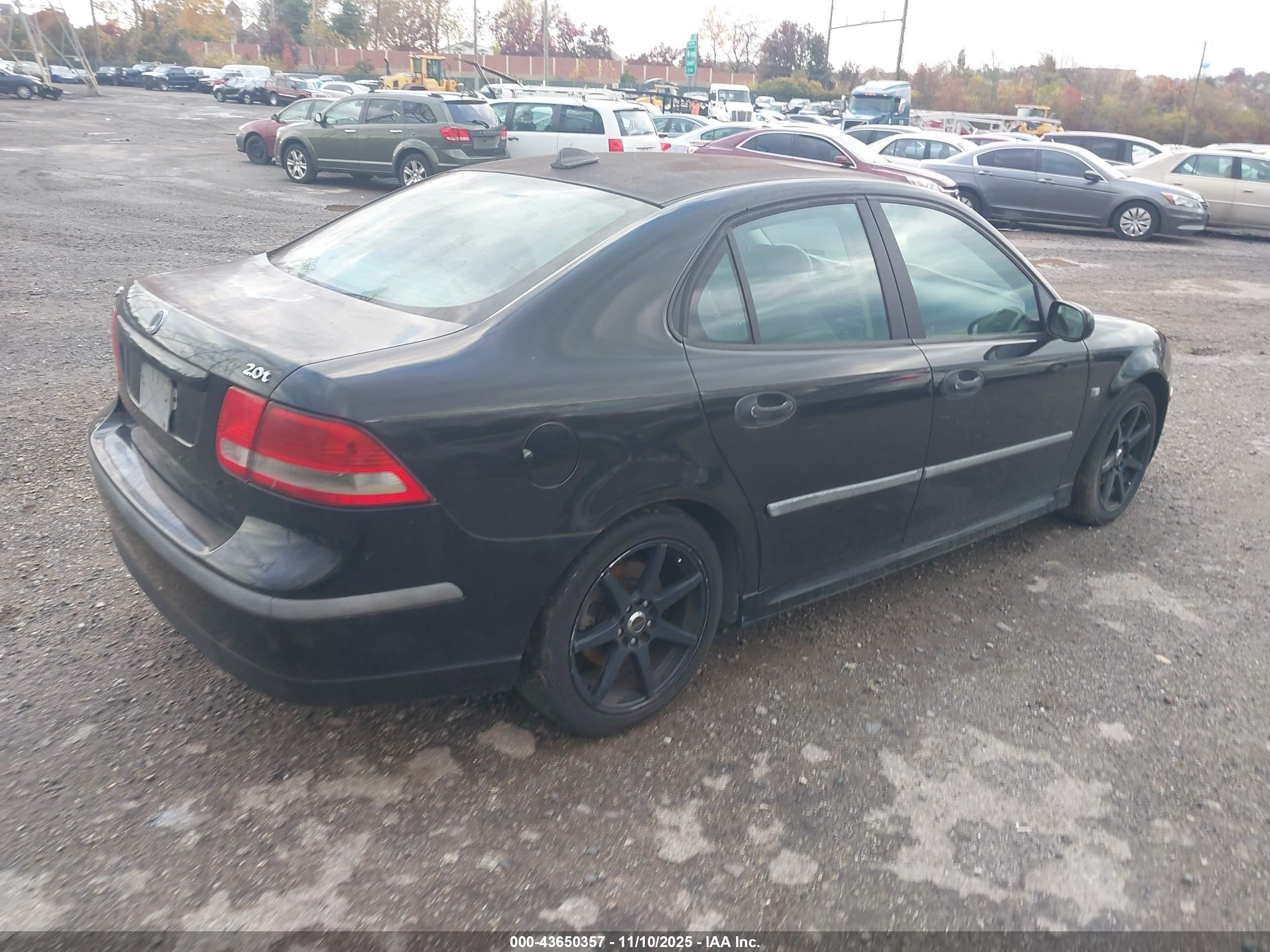 2003 Saab 9-3 Arc Black vin: YS3FD49Y131047429