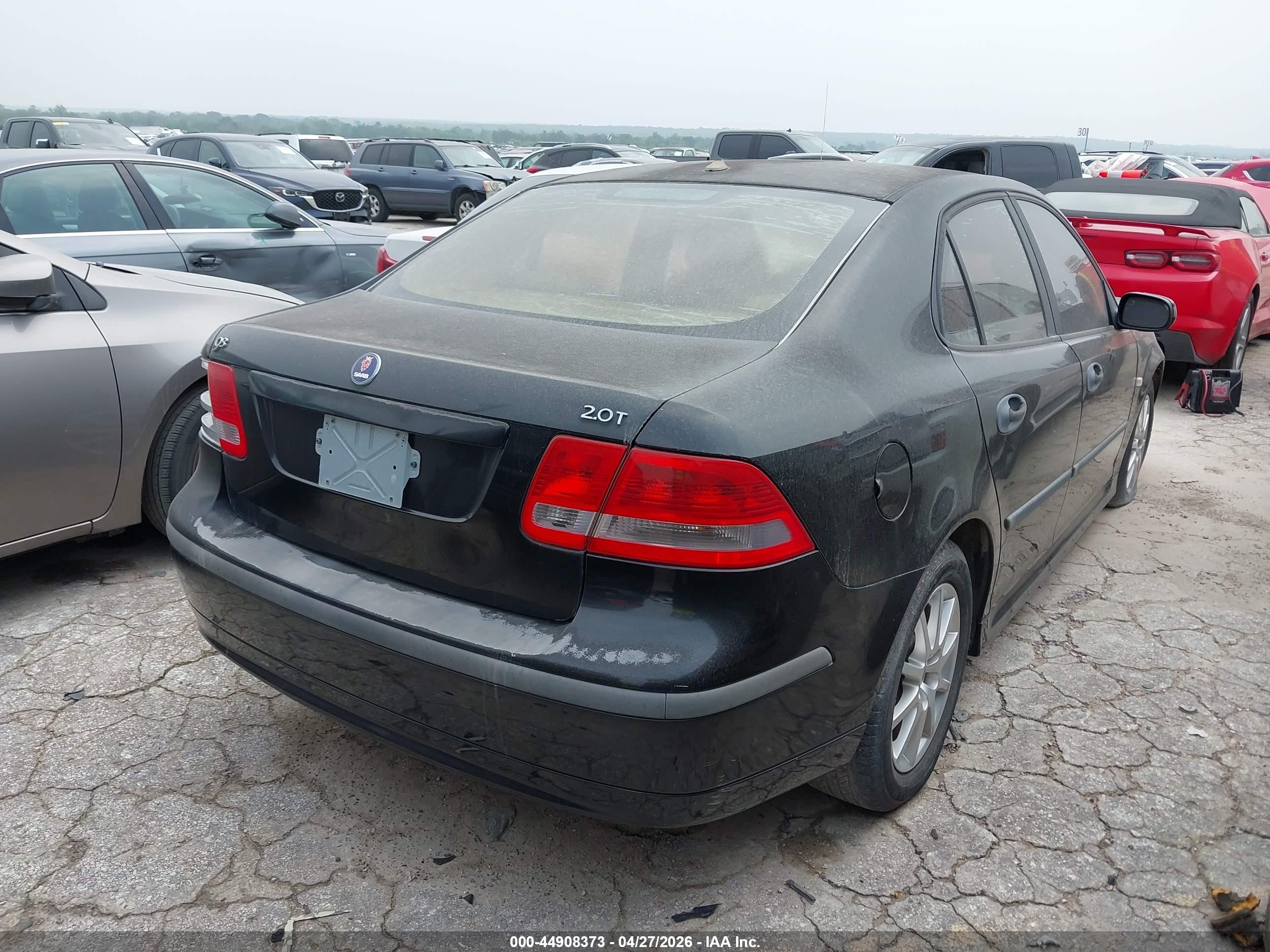 2004 Saab 9-3 Arc Черный vin: YS3FD49Y141015341